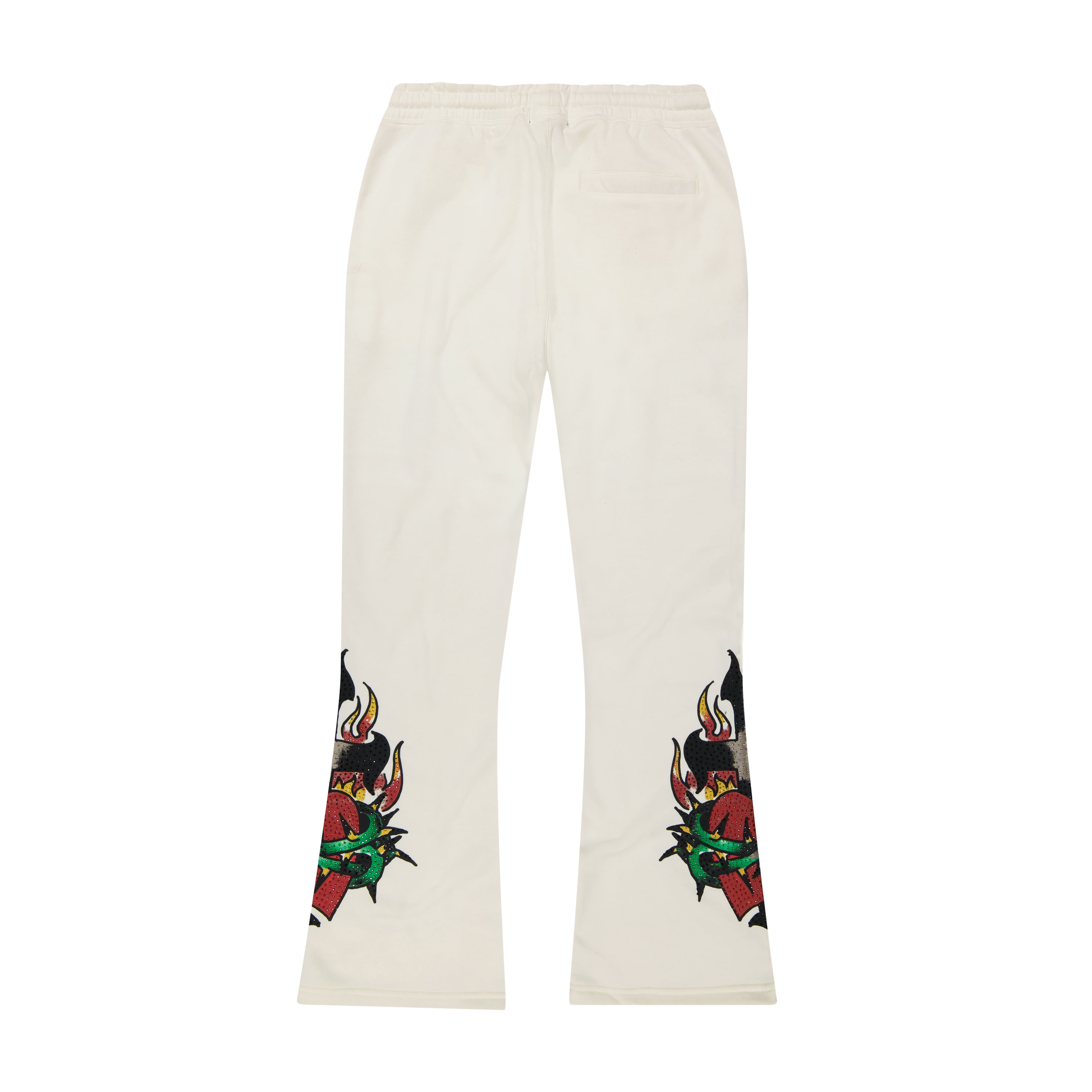 パンツ andmary Mary logo fleece pants ivory ANDMARY】Mary logo fleece pants