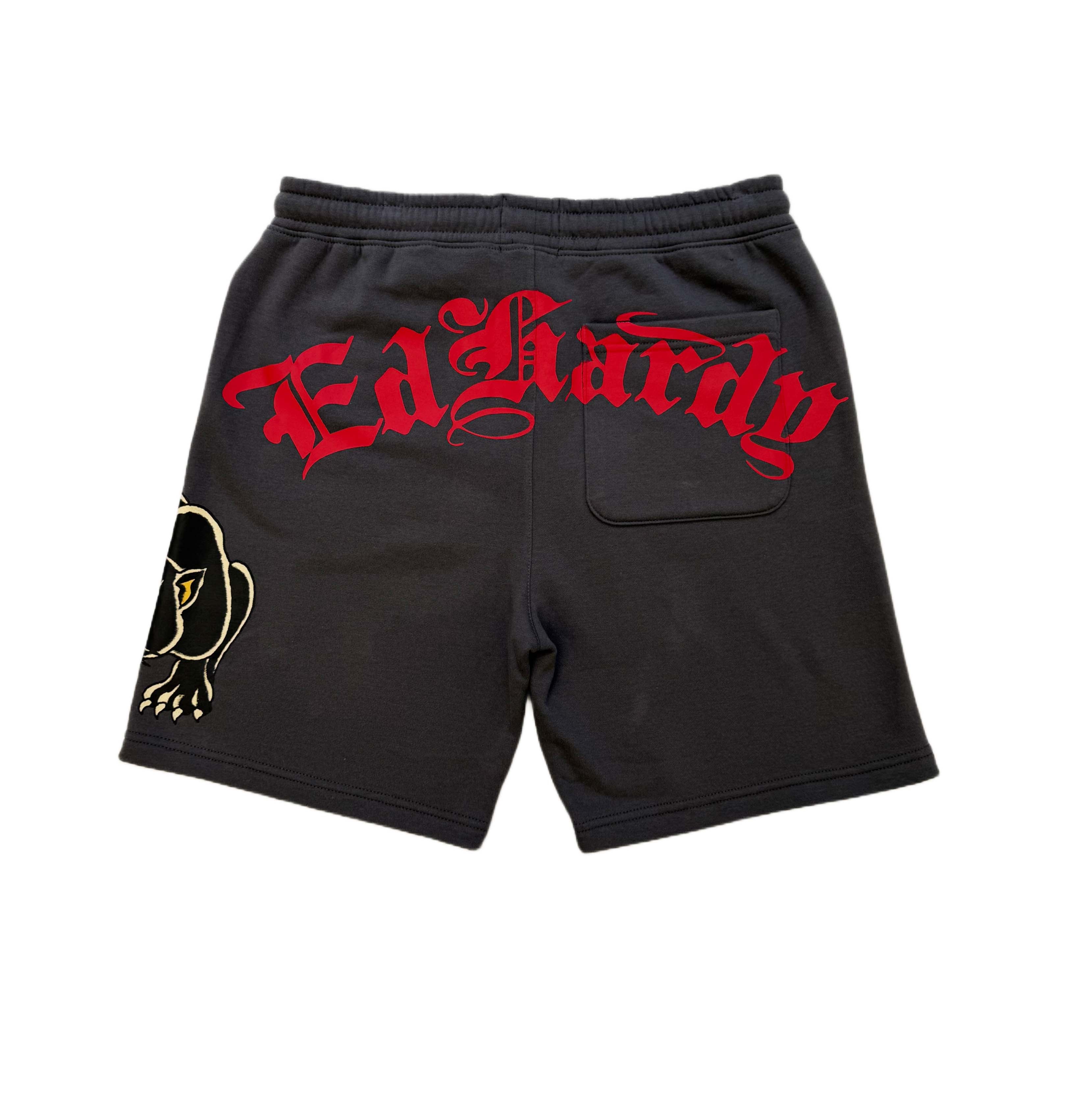 Panther Skull Fleece Short