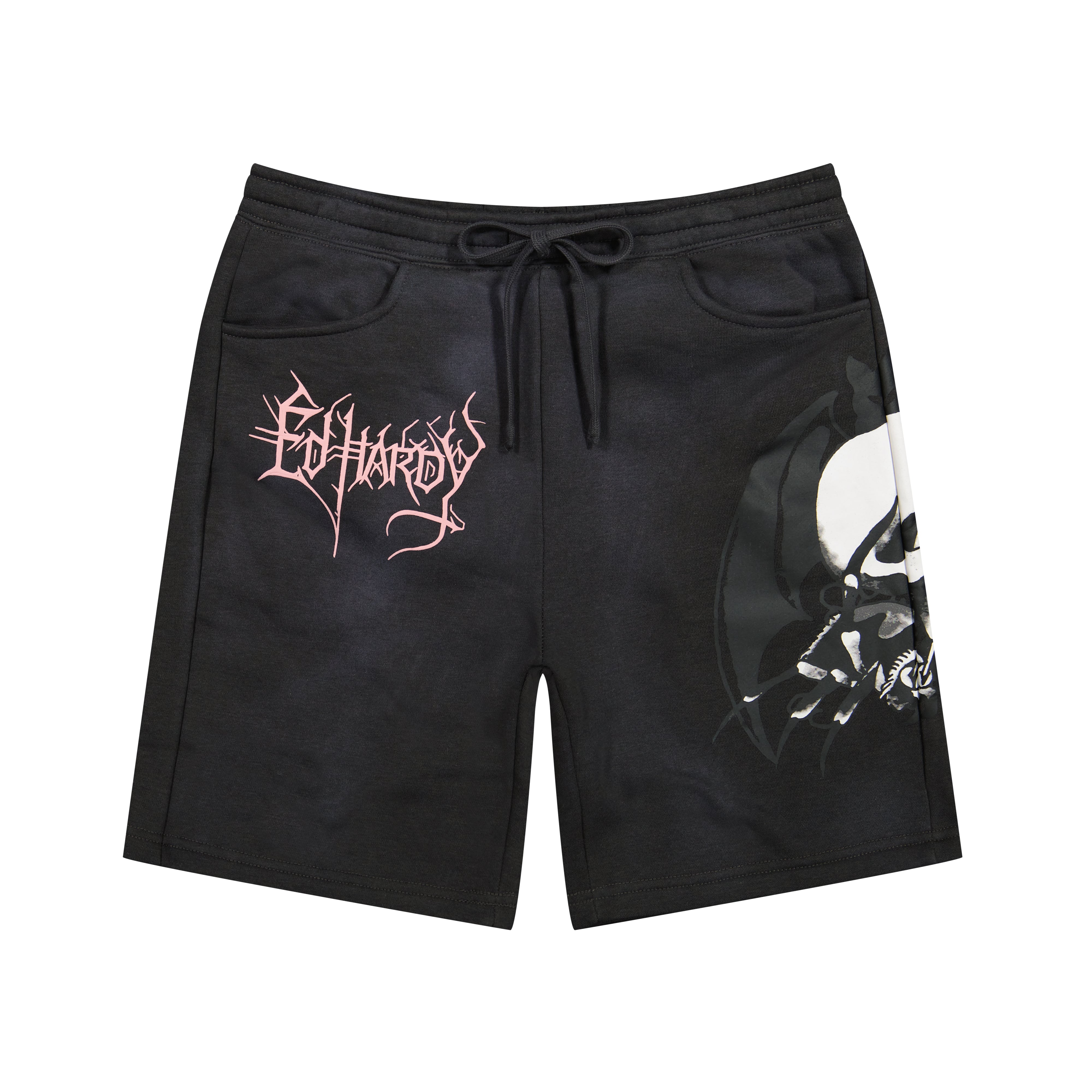 Spider Skull Fleece Shorts | Men's Y2K Shorts | Ed Hardy