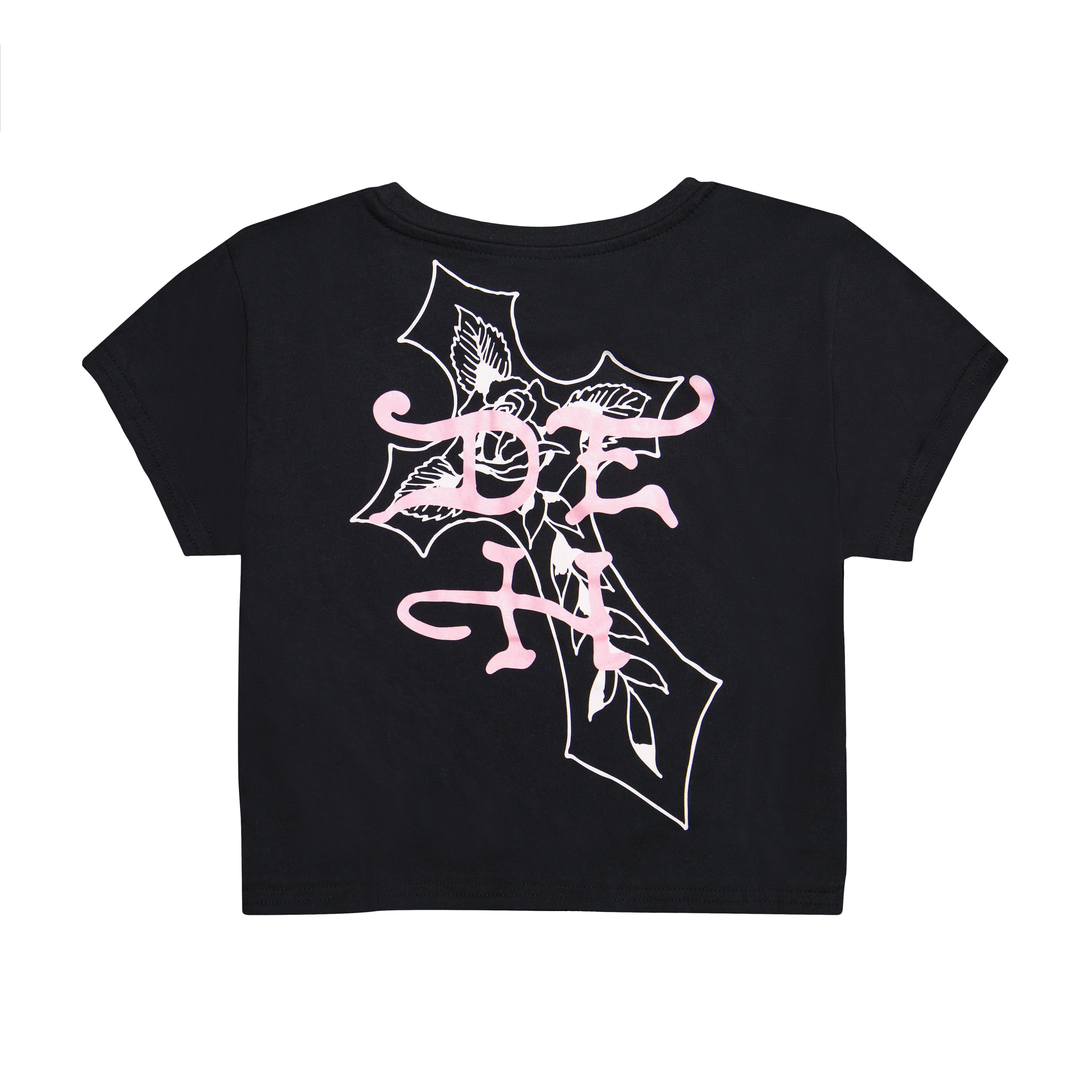 edhardyoriginals XS / BLACK Flame Cross Baby Tee
