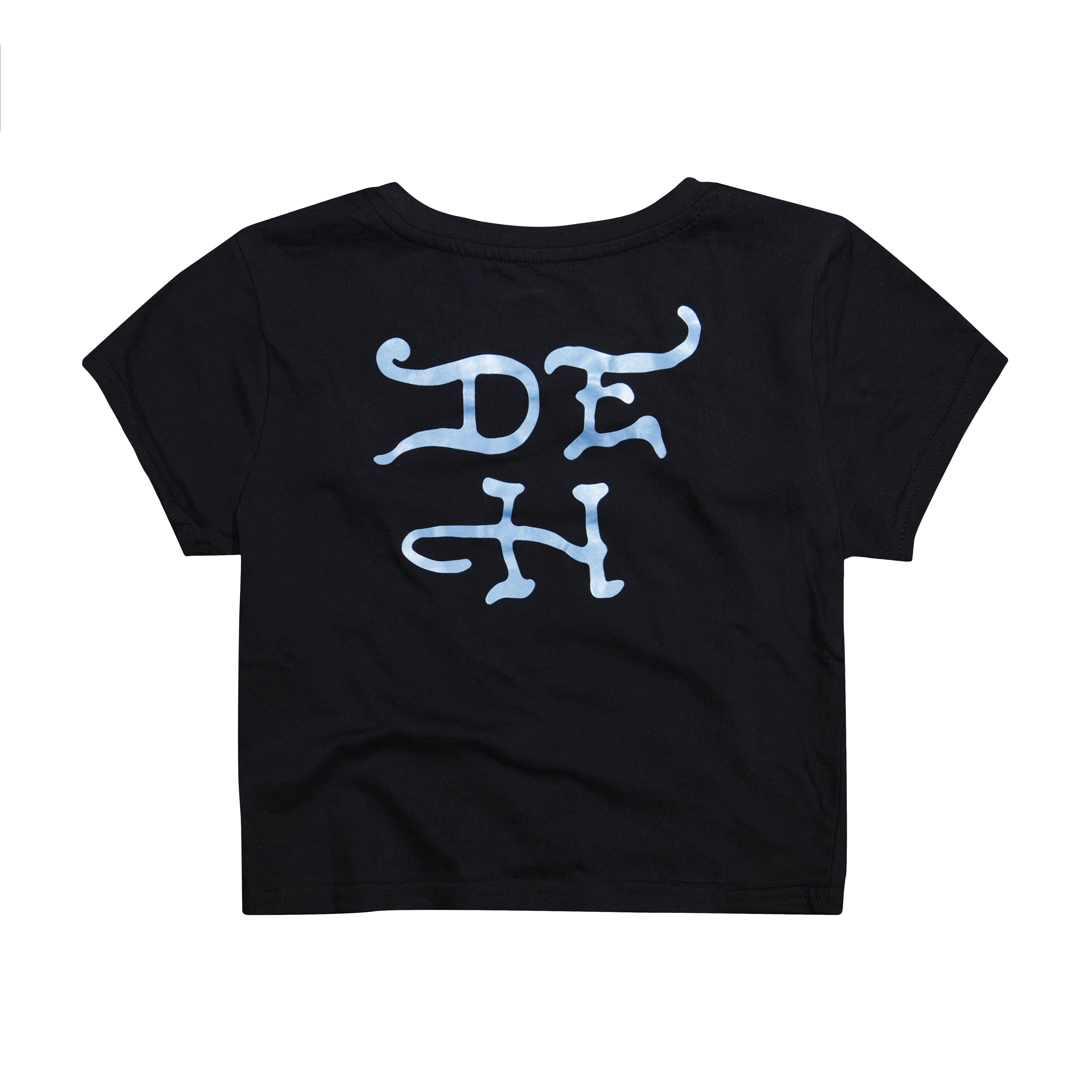 edhardyoriginals XS / BLACK Skull Crosses Rhinestone Baby Tee