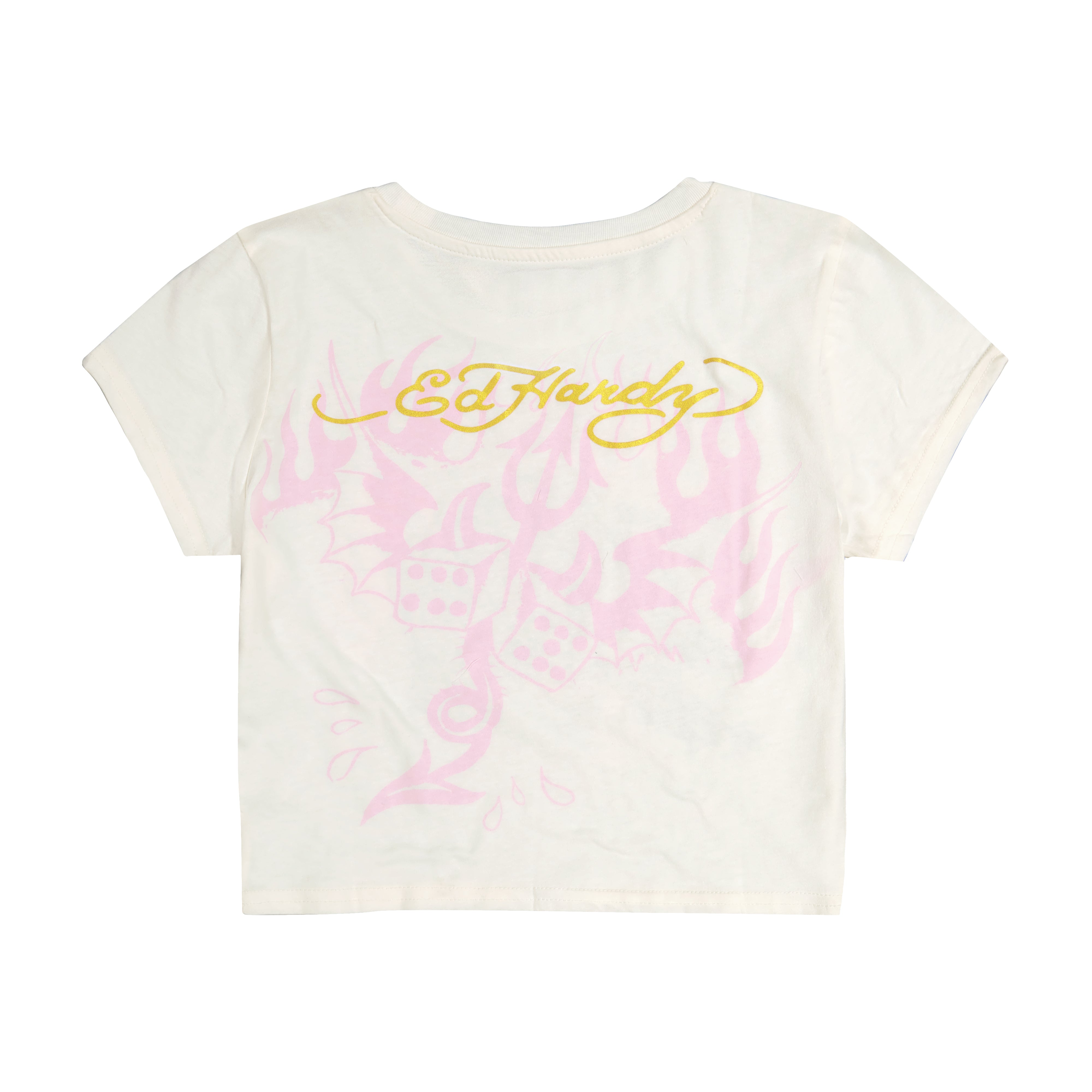 edhardyoriginals XS / IVORY Leopard Panther Baby Tee