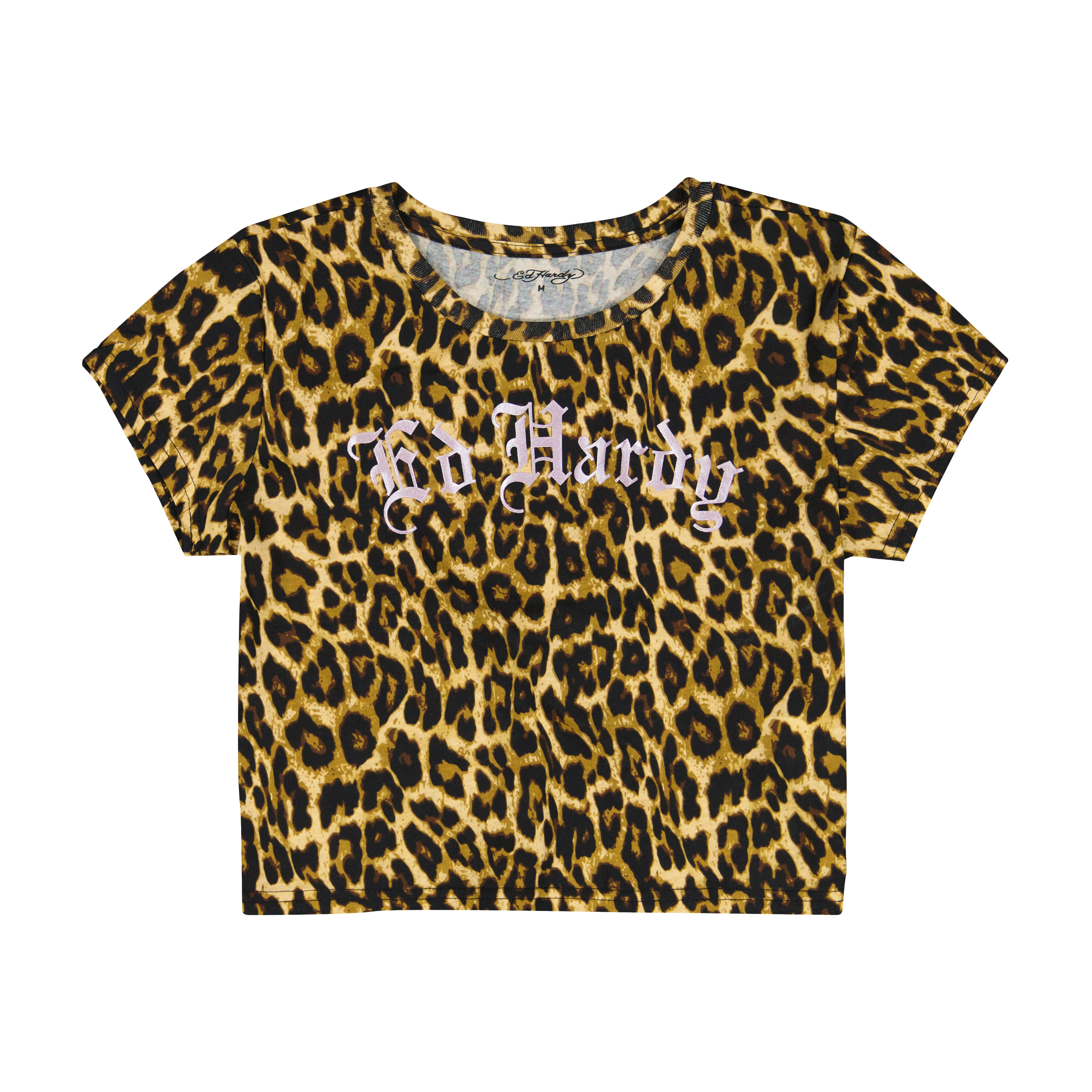 LKS Pink Skull Baby Tee | Women's Y2K Tee | Ed Hardy
