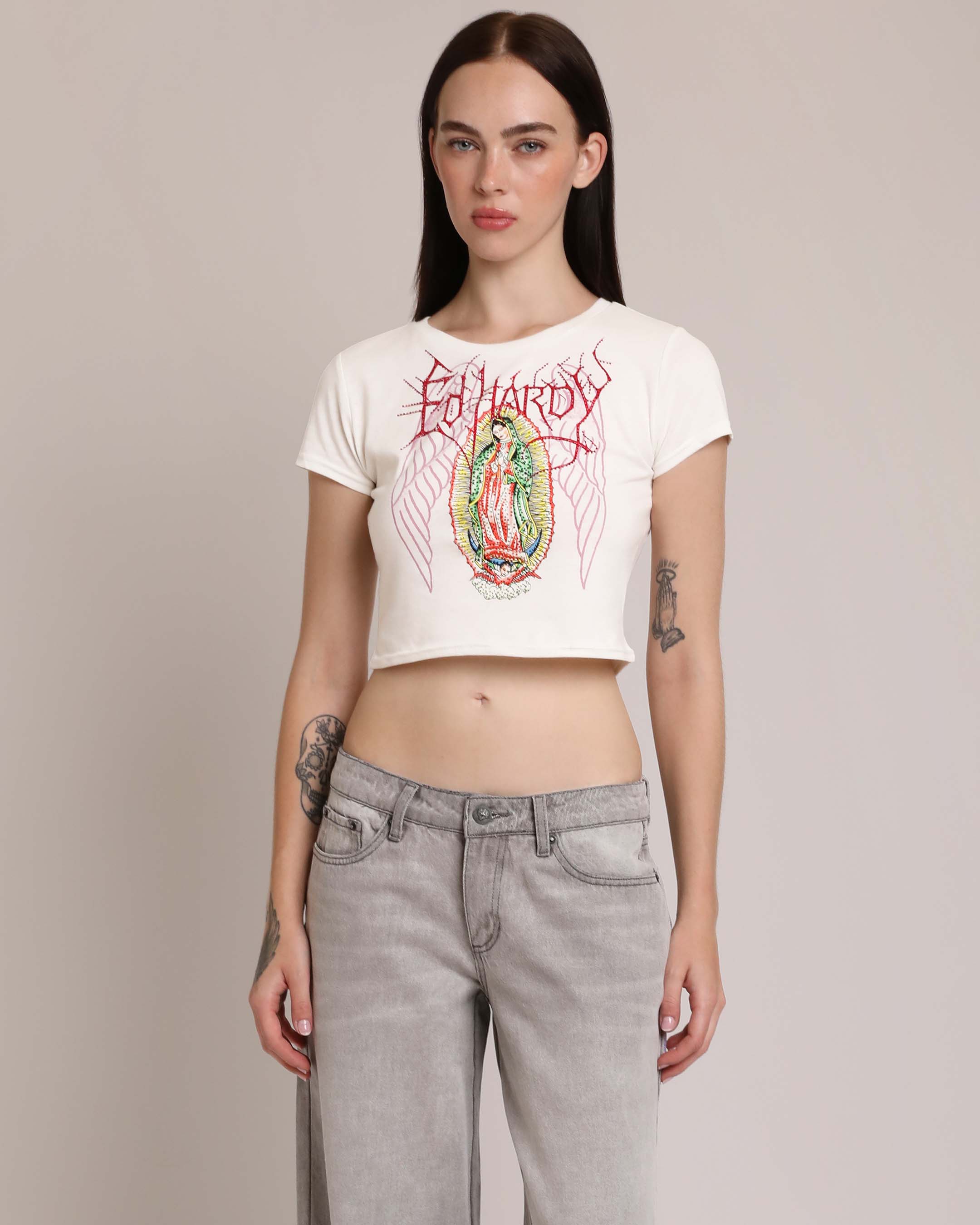 Mary Wings Baby Tee
