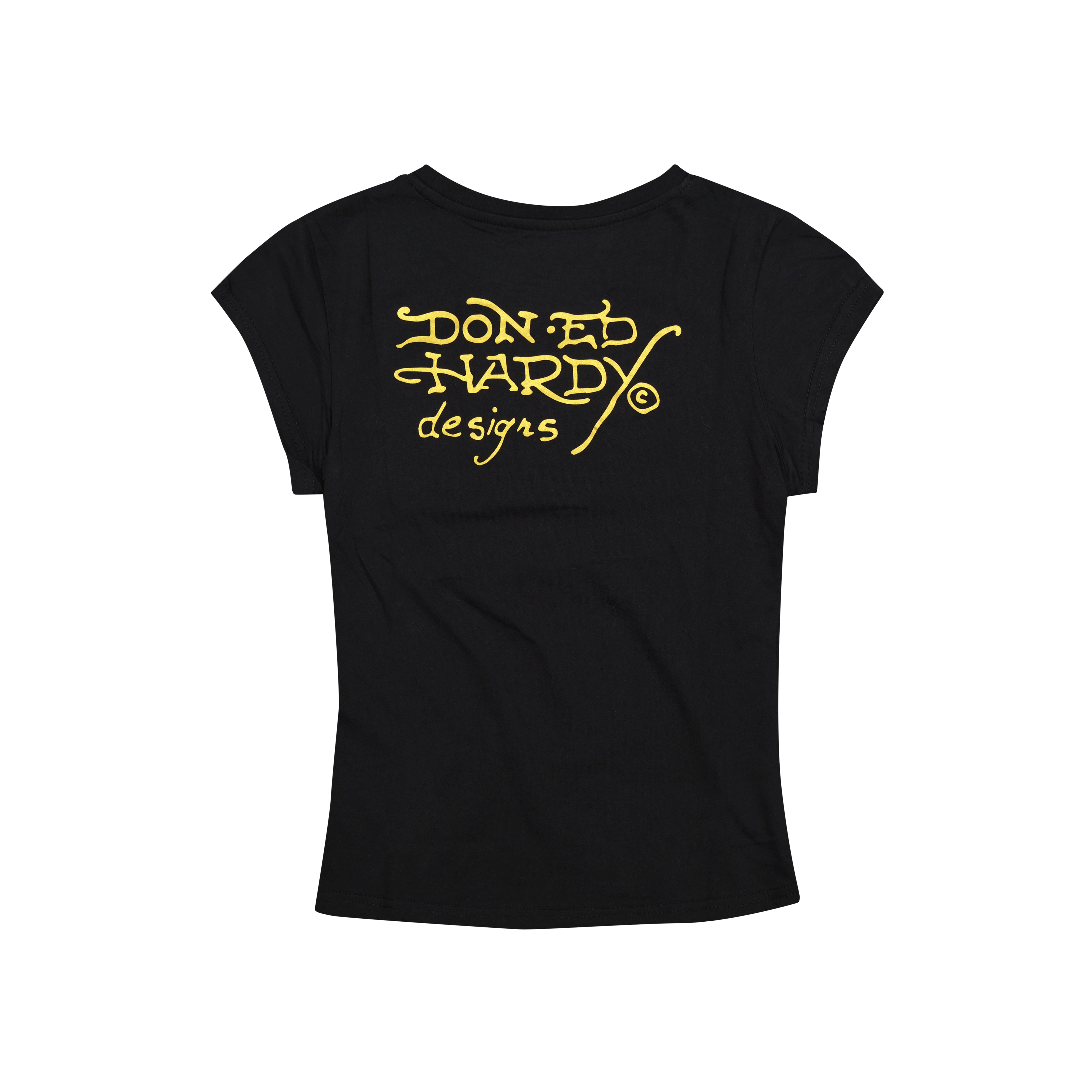 Swallow Rose Rhinestone Fitted Tee