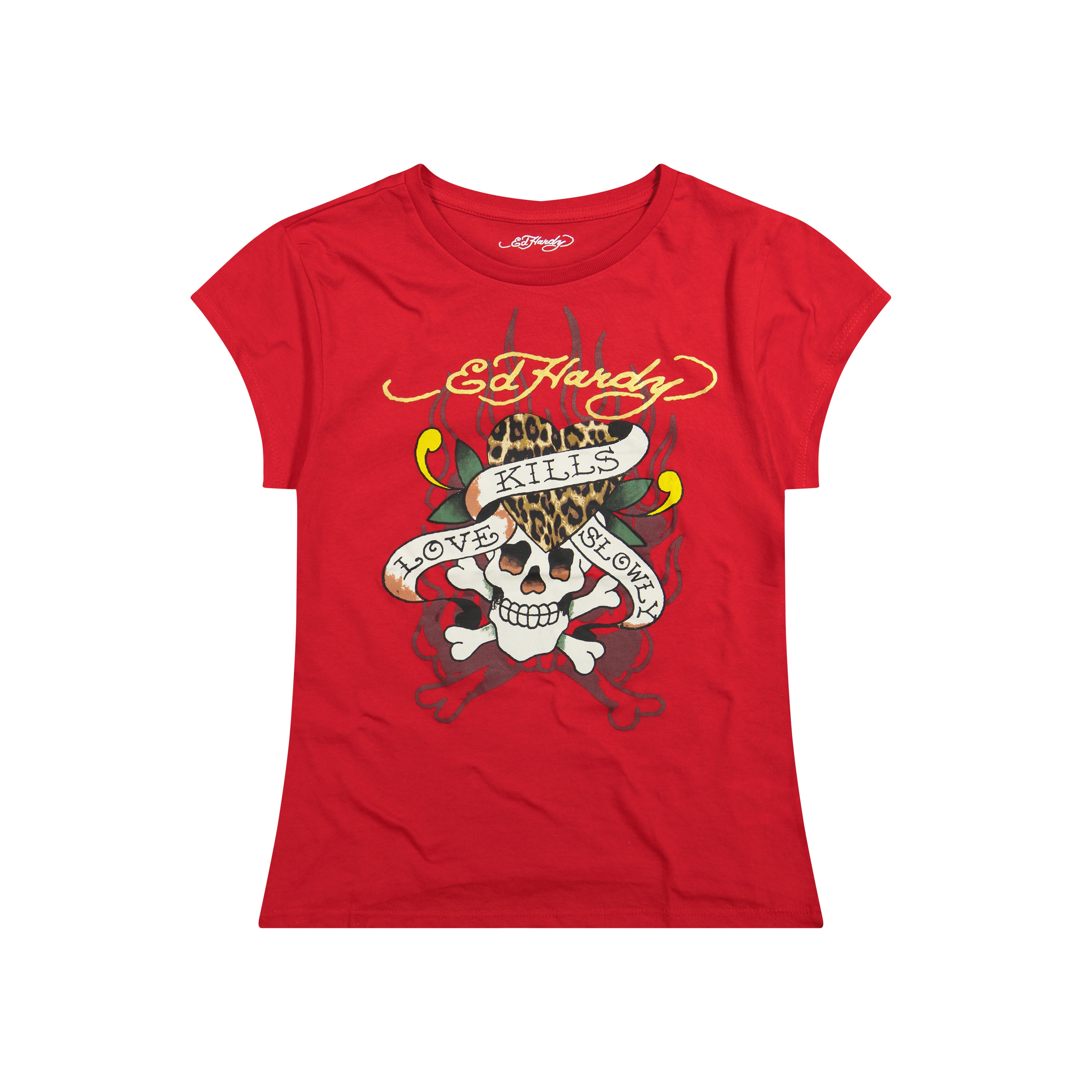 edhardyoriginals S / CHERRY LKS Skull Fitted Tee