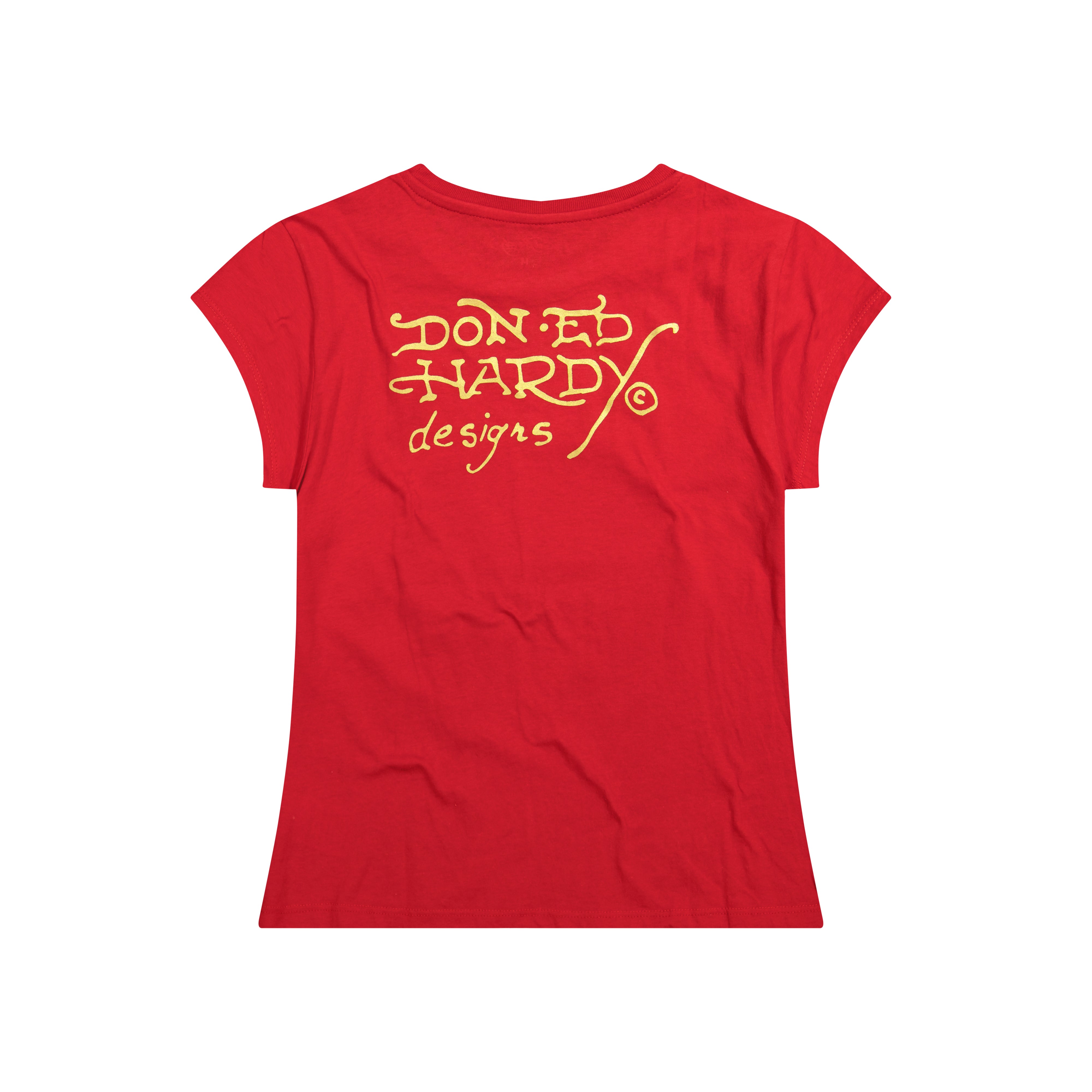 LKS Skull Fitted Tee | Women's Y2K Tee | Ed Hardy