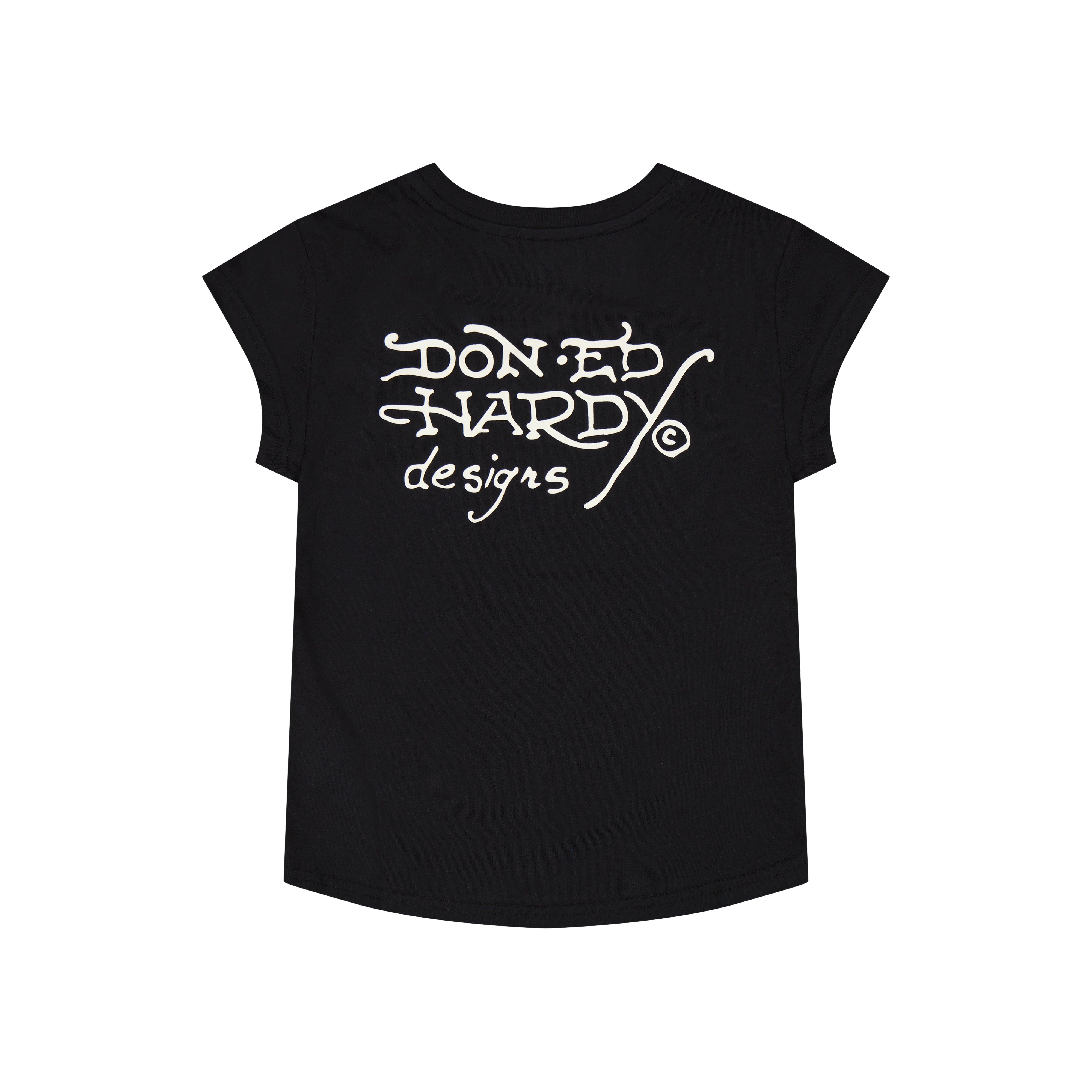 Fire Tiger Rhinestone Cap Sleeve Tee