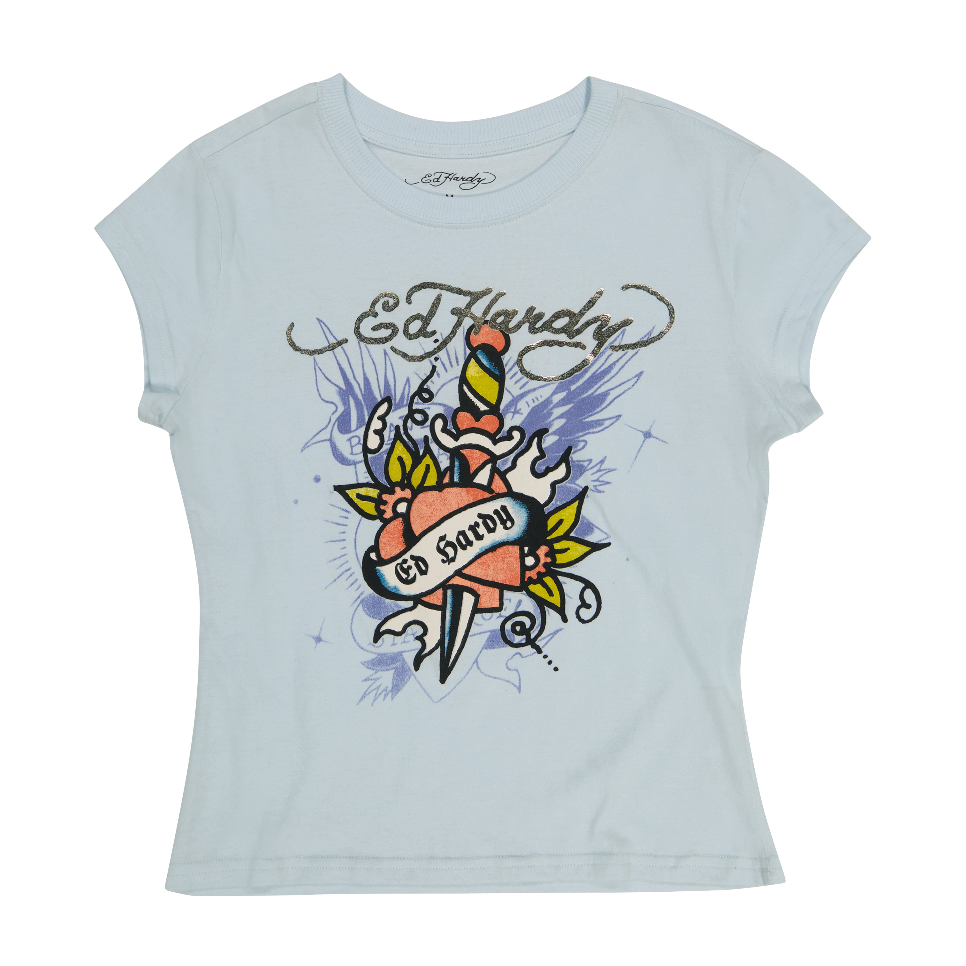 Dagger Heart Cap Sleeve Fitted Tee Dagger Heart Cap Sleeve Fitted Tee