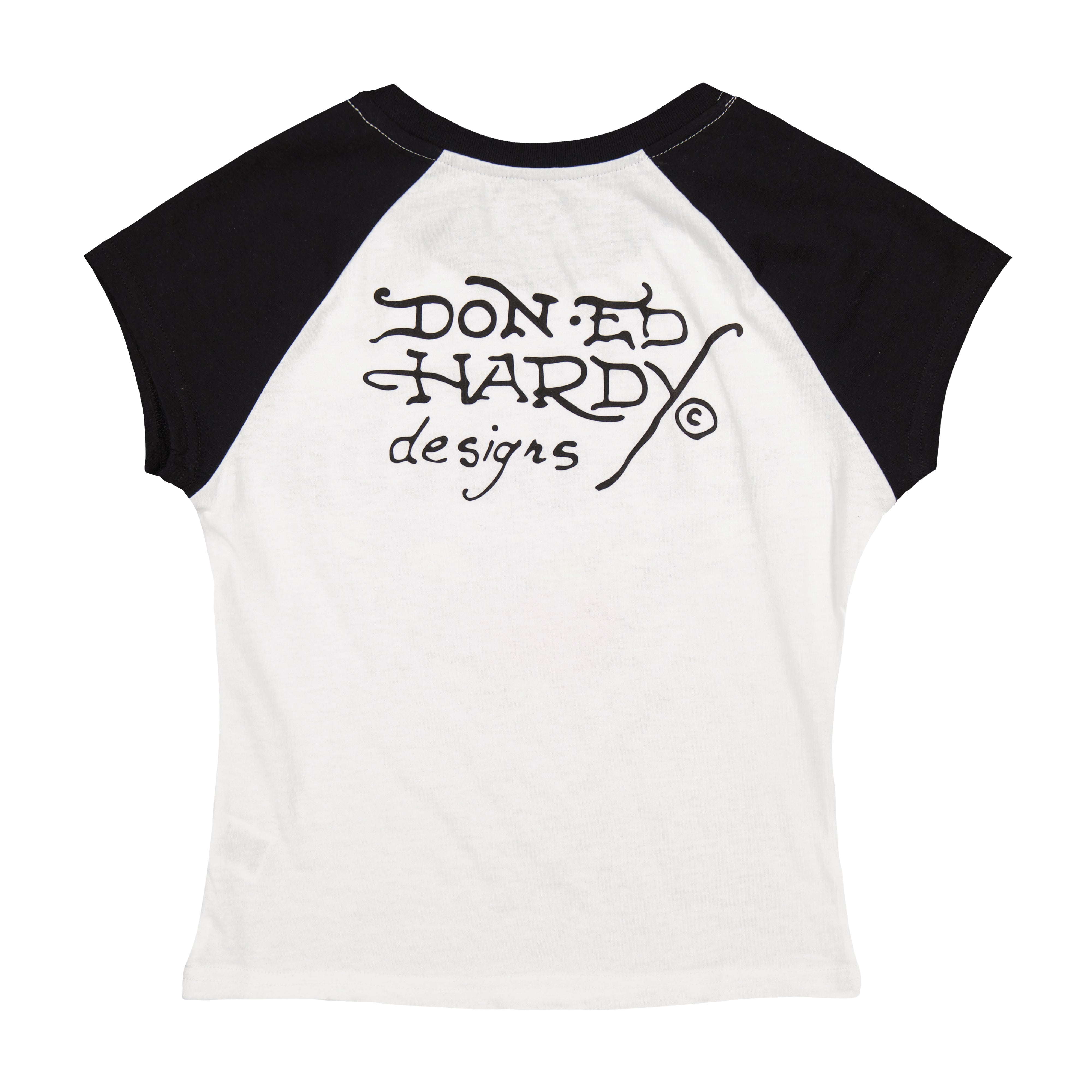 Heart Wings Raglan Cap Sleeve Tee