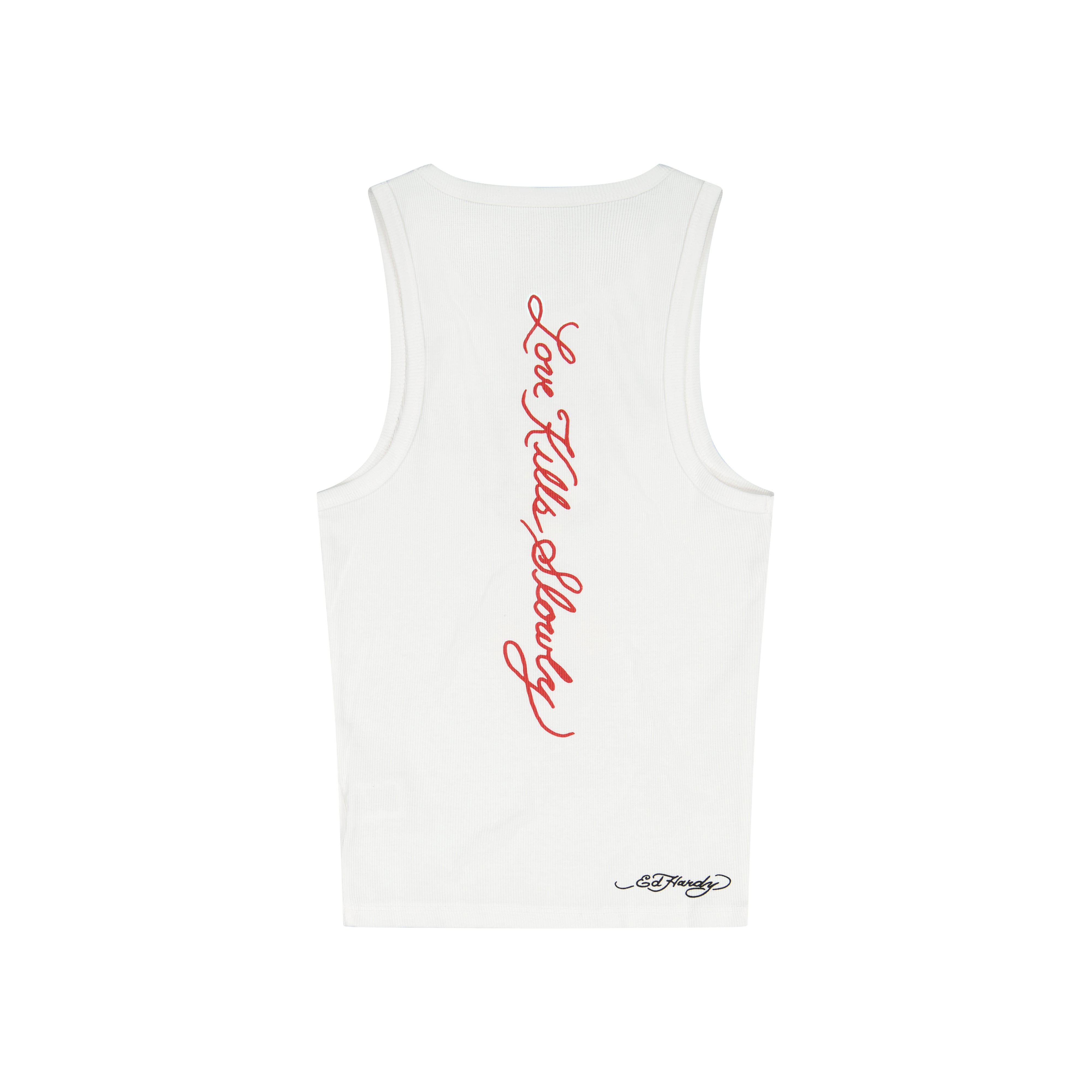 Cross Heart Rhinestone Tank Top | Women's Tank Top | Ed Hardy