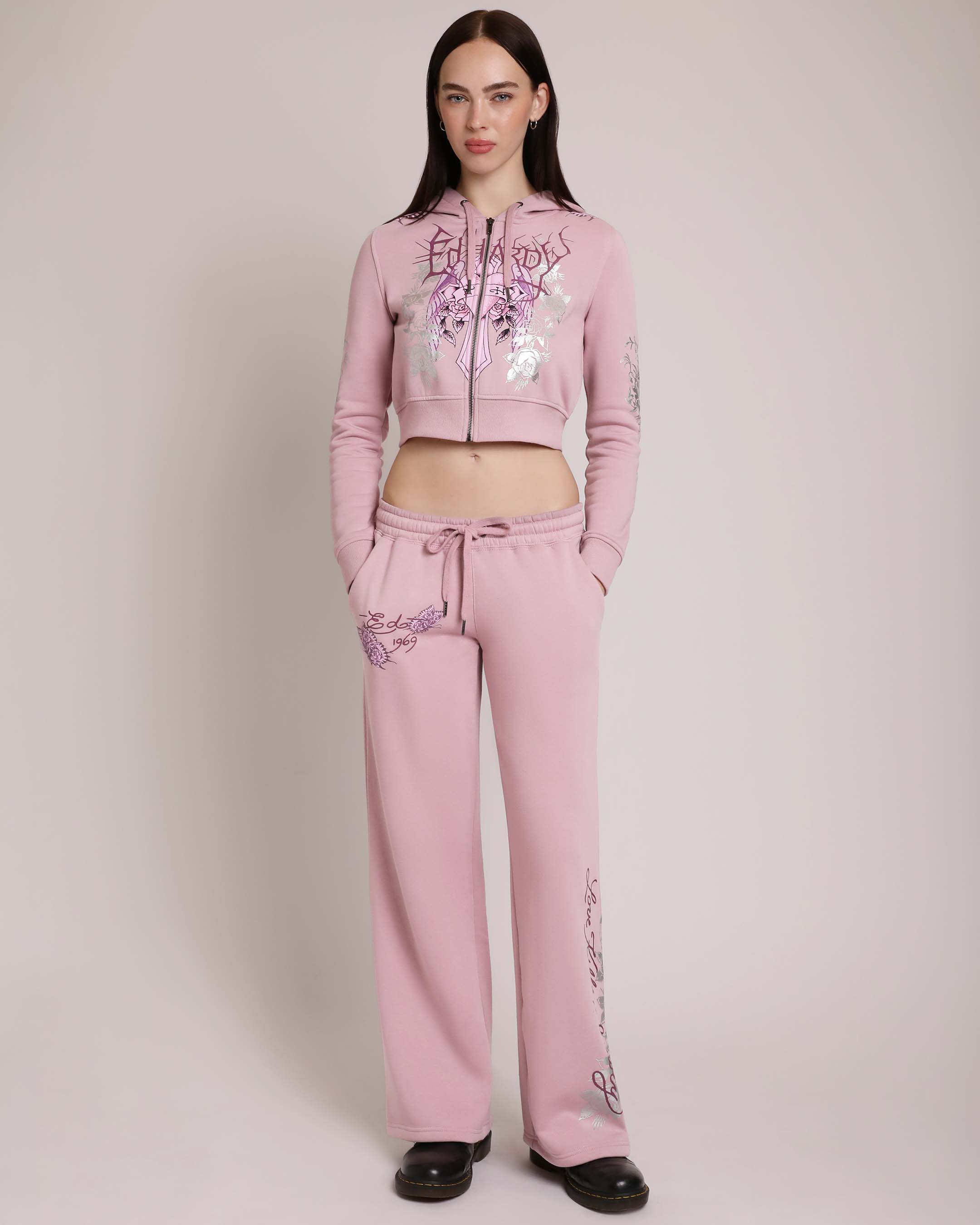 Cross Wings Puff Print Sweatpant