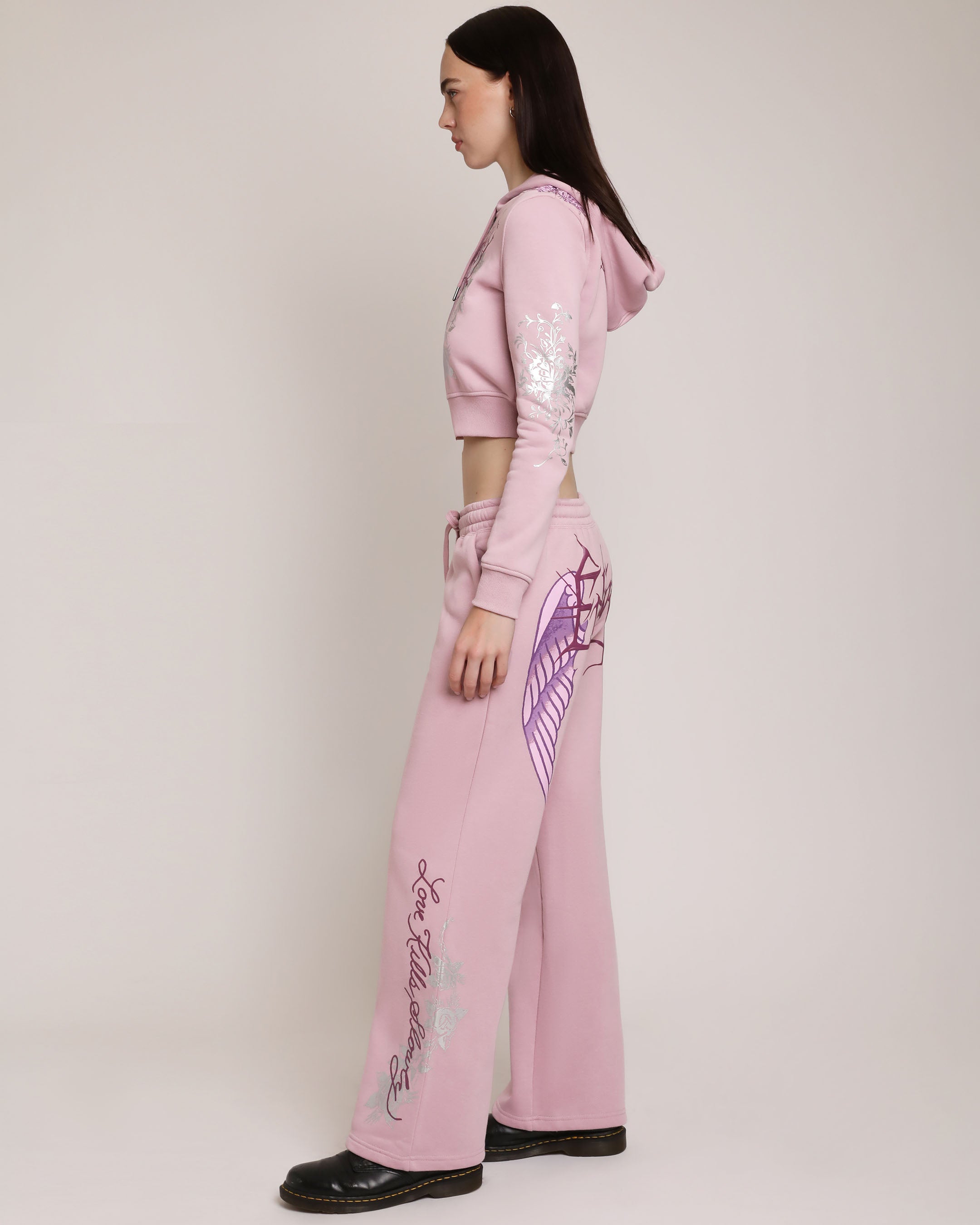 Cross Wings Puff Print Sweatpant