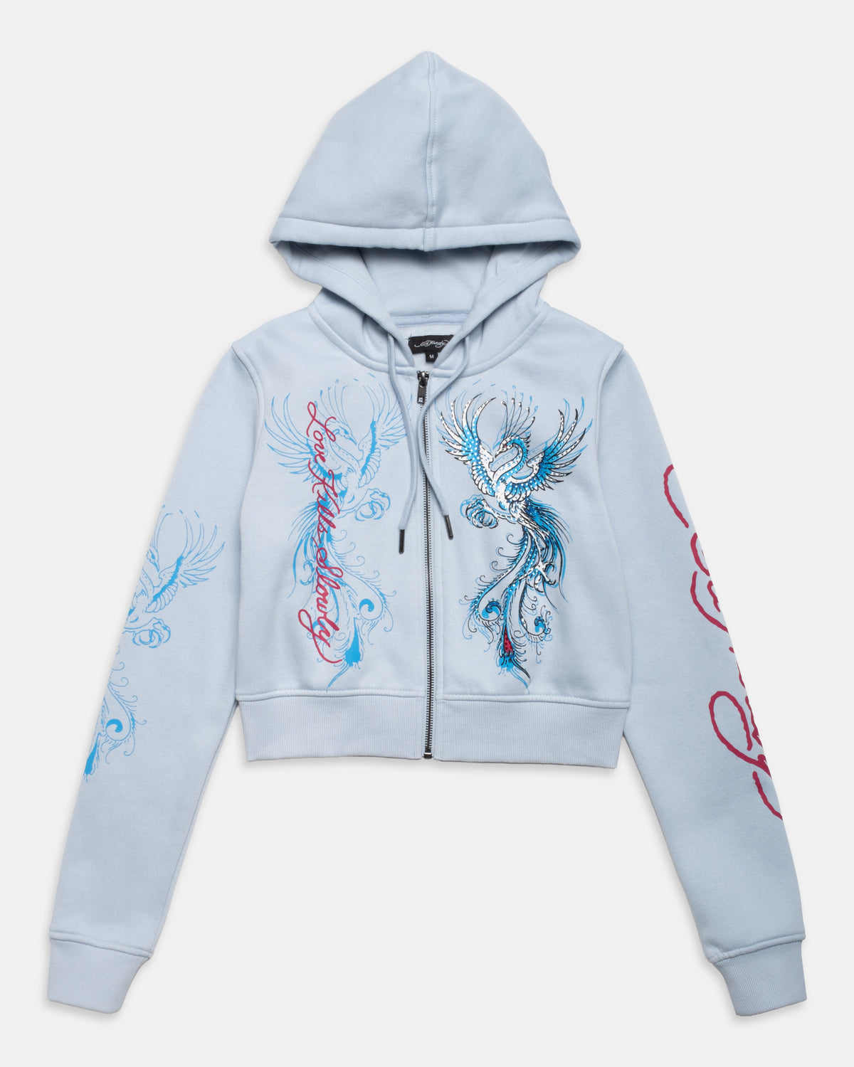 Flame Heart Zip Hoodie