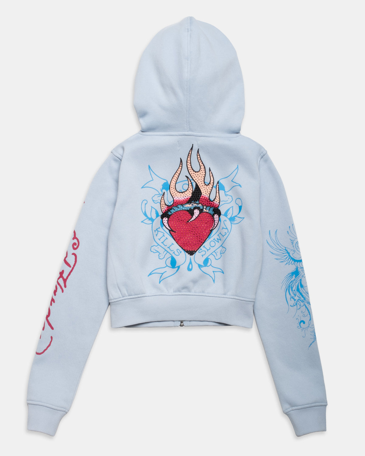 Flame Heart Zip Hoodie