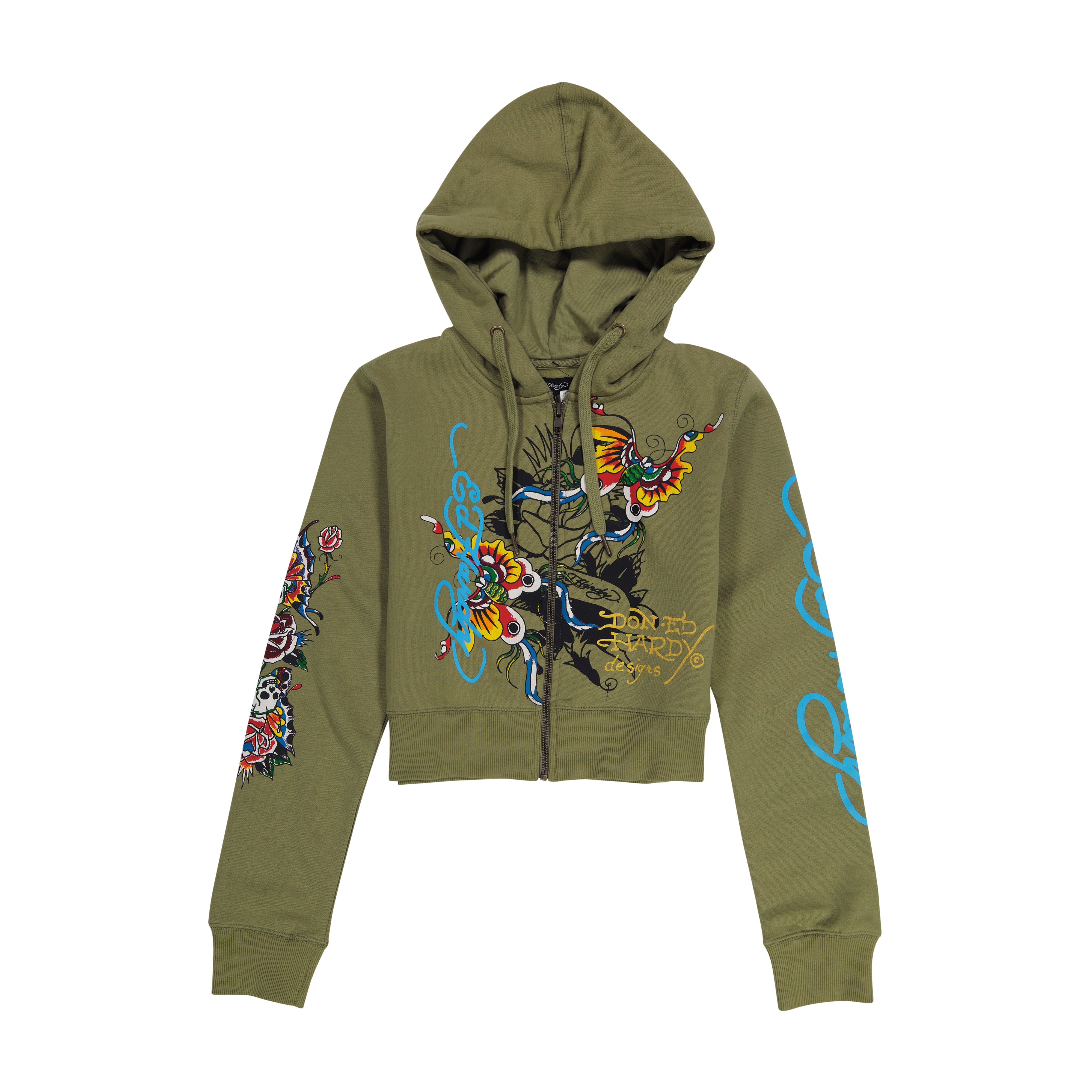 Cropped butterfly hoodie sale