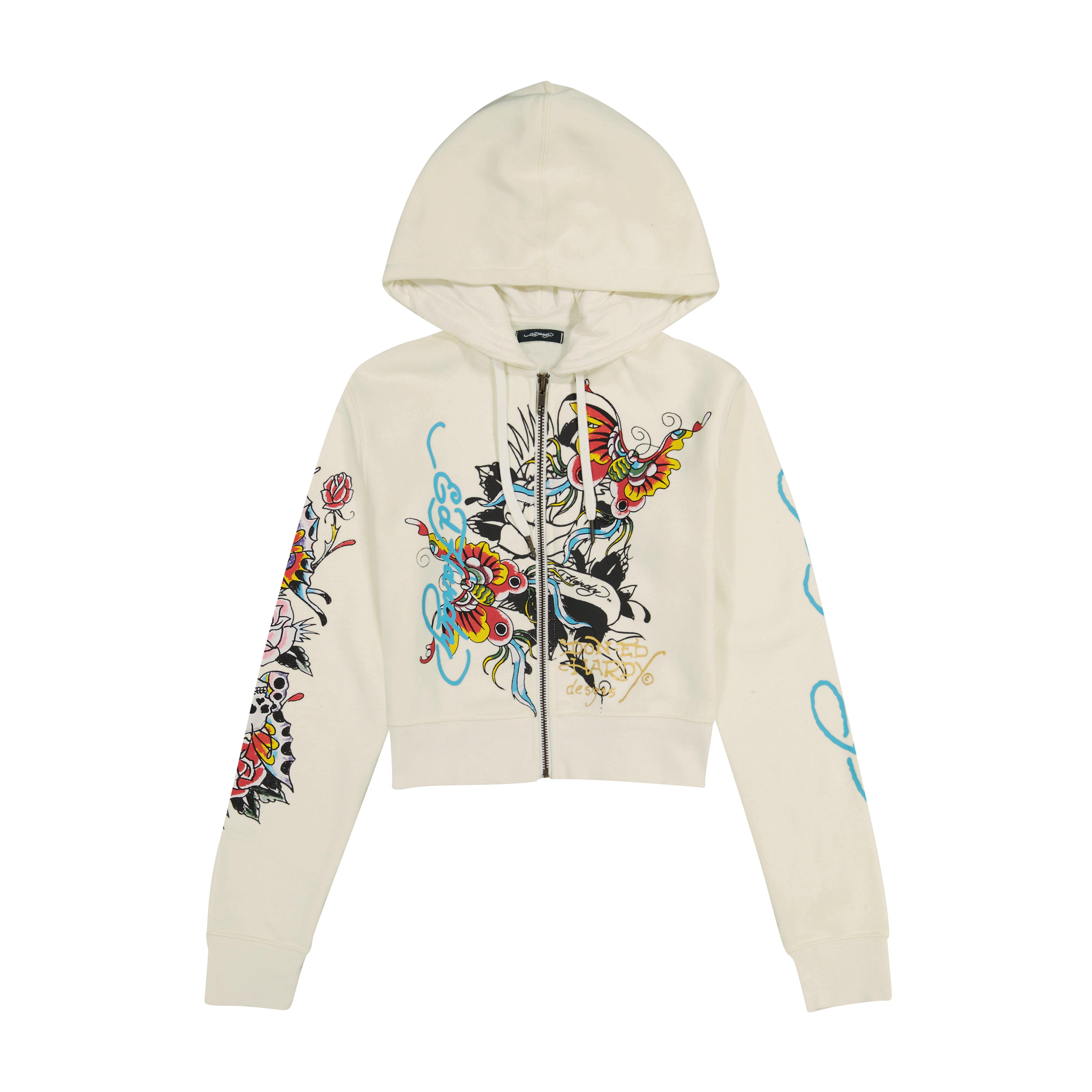 Butterfly Cropped Hoodie