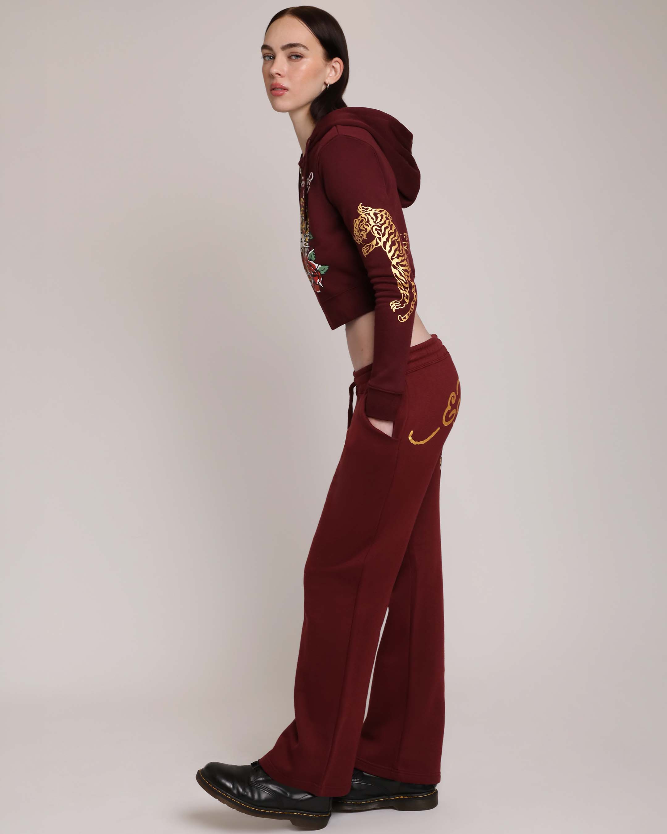 Retro Tiger Flare Sweatpants
