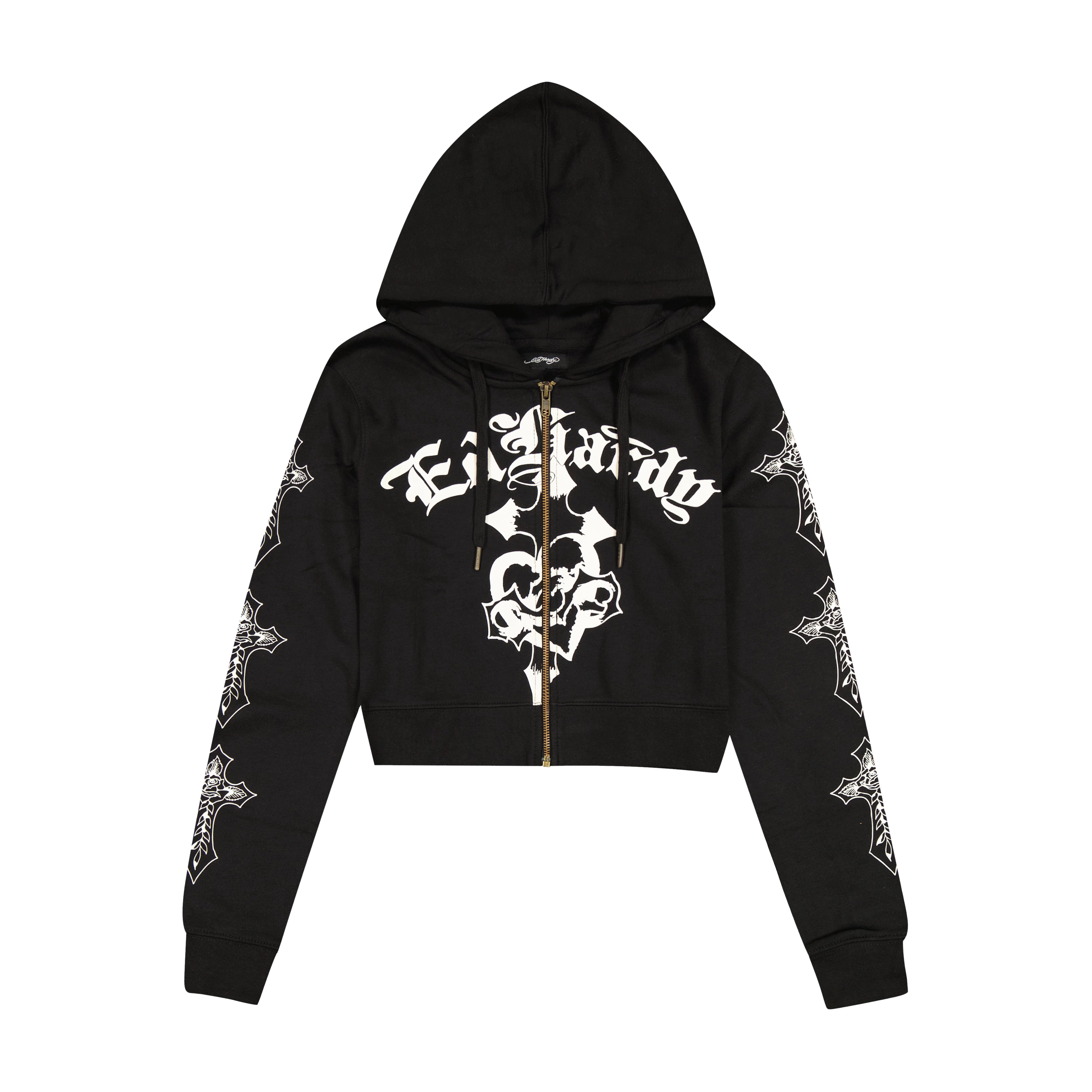 Crosses Zip Front Hoodie