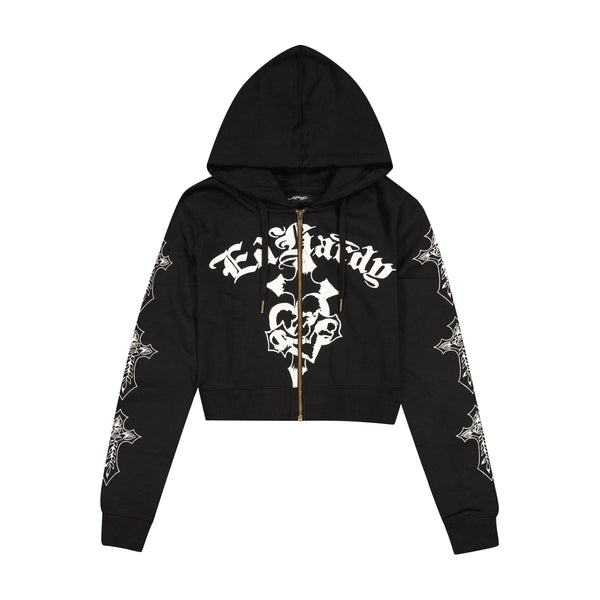 Crosses Zip Front Hoodie