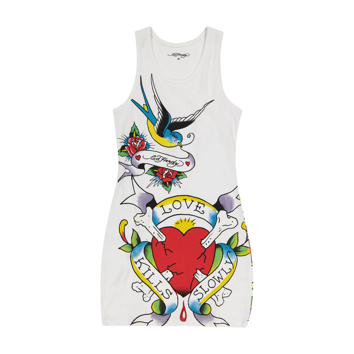 dragon rib tank dress Ed Hardy Dragon Ribbed Tank Dress