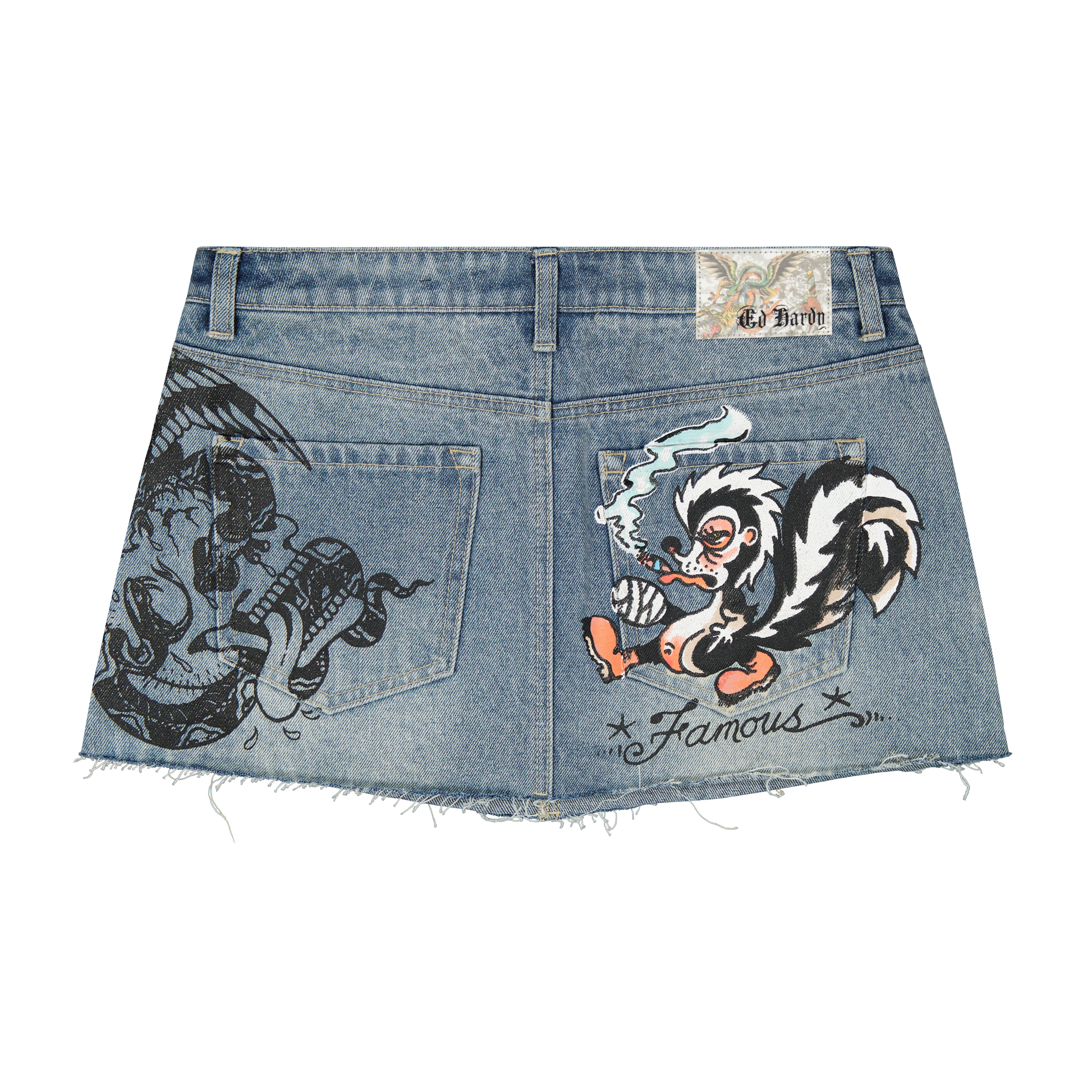 Famous Skunk Denim Skirt