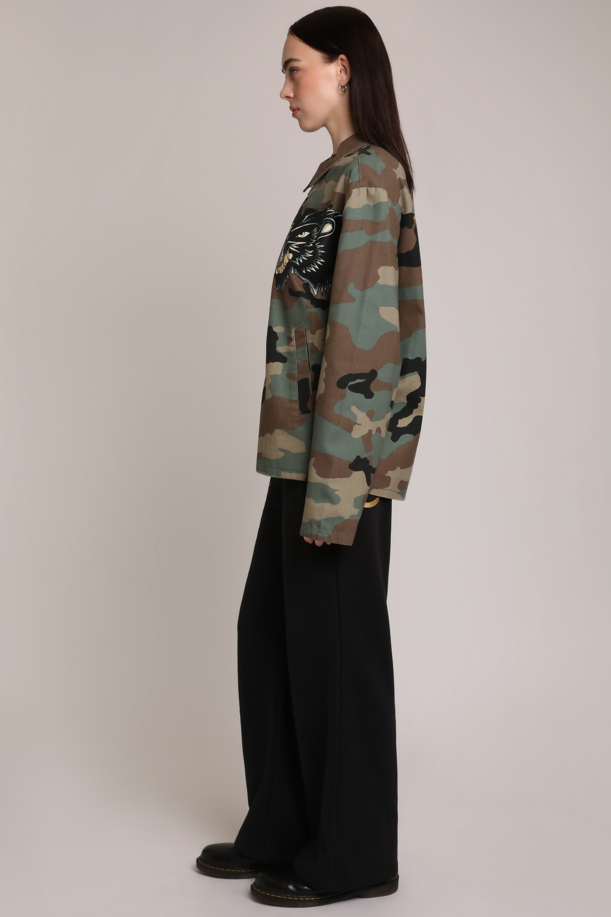 LKS Skull Black Flared Sweatpant
