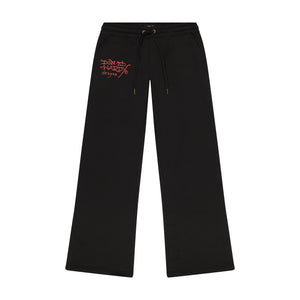 LKS Skull Black Flared Sweatpant