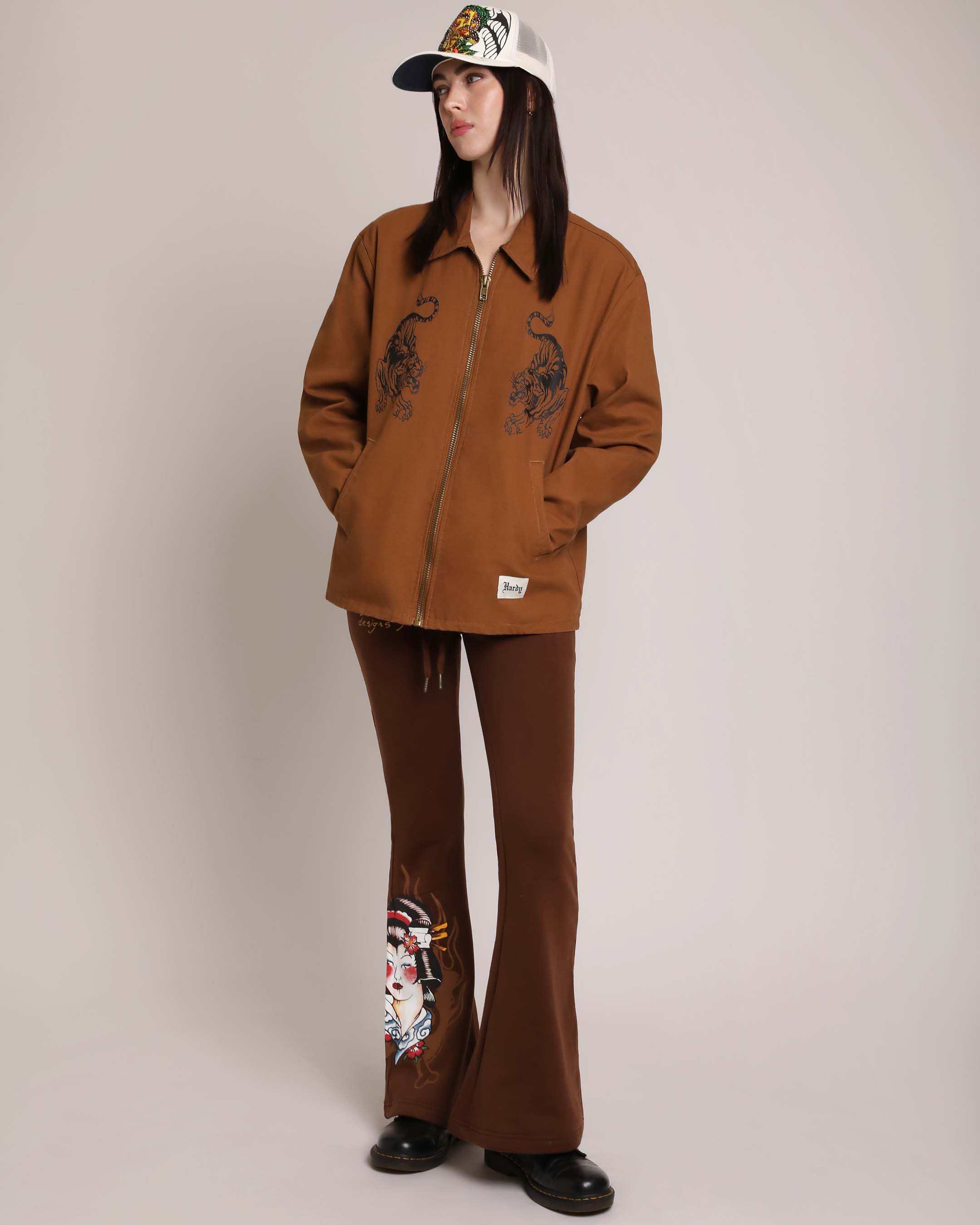 Koi Fish Boot Cut Sweatpants