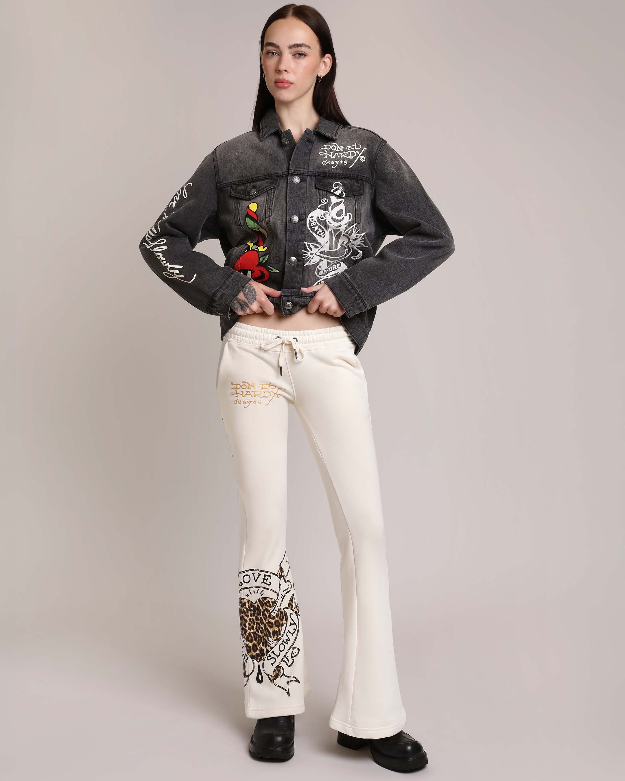 LKS Skull Boot Cut Sweatpants