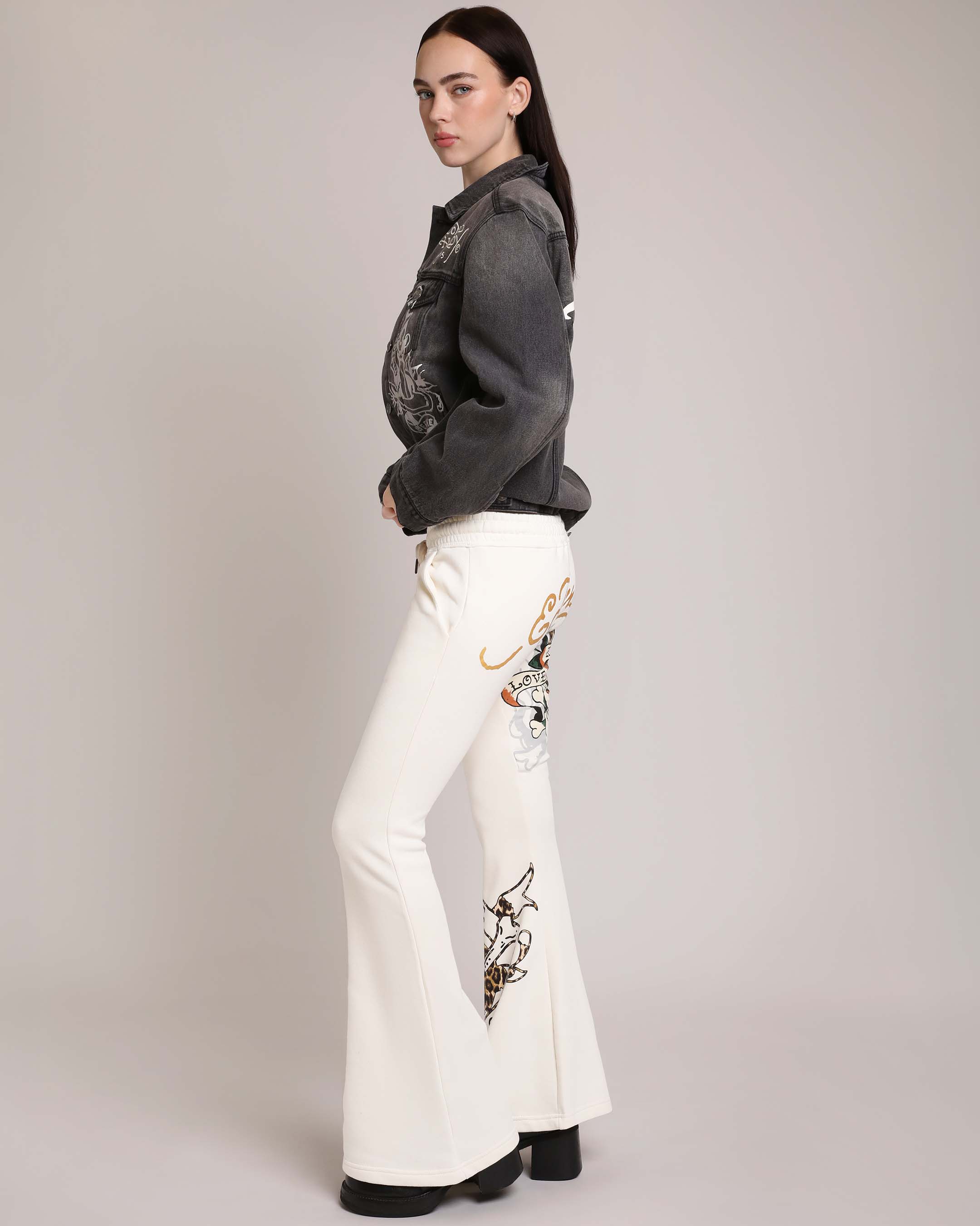 LKS Skull Boot Cut Sweatpants