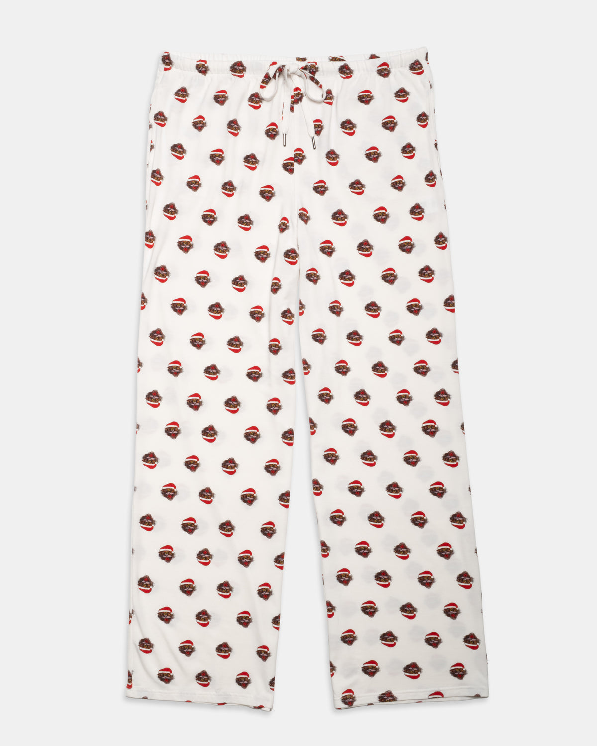 Christmas Tiger Pants White