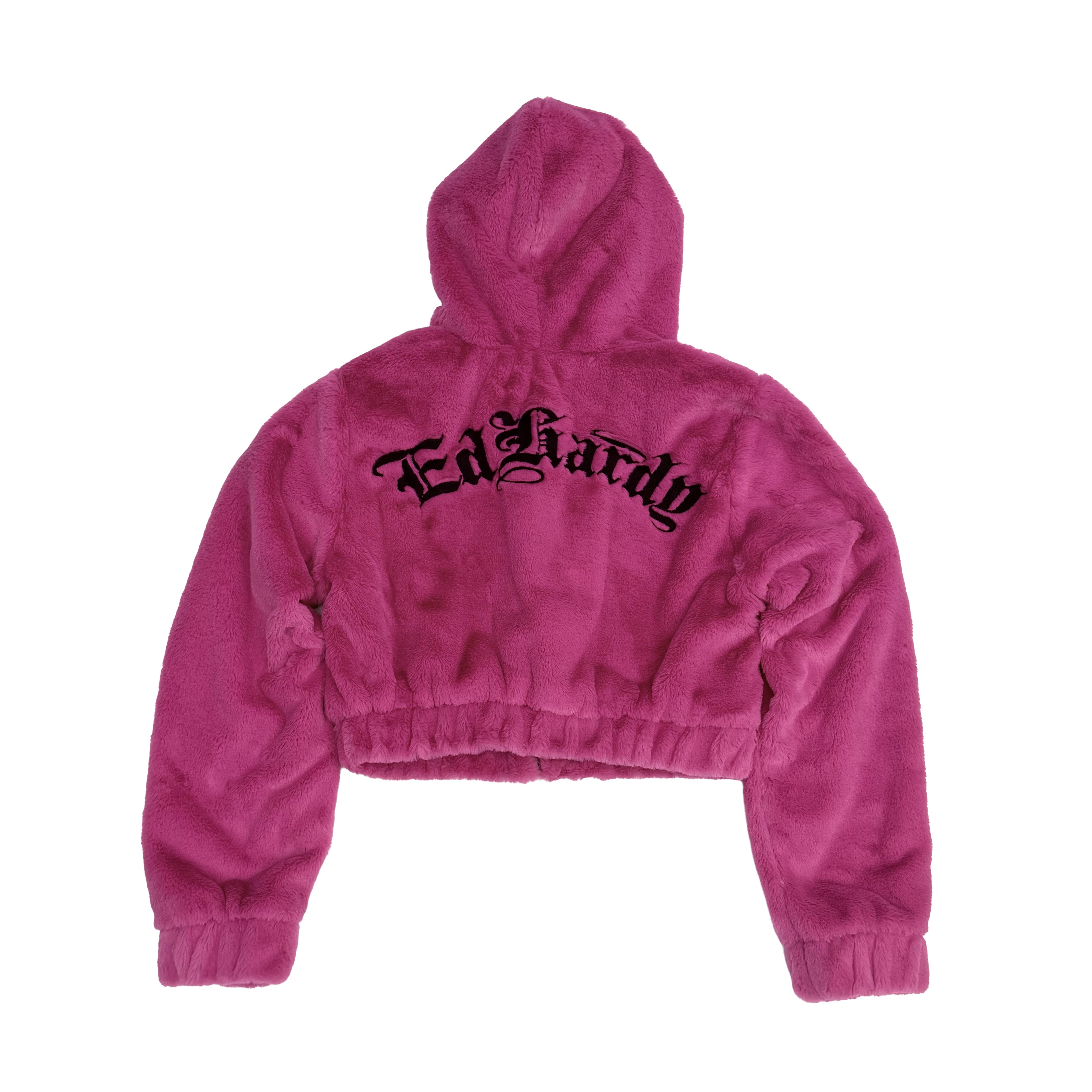 Panthers Faux Fur Hooded Jacket