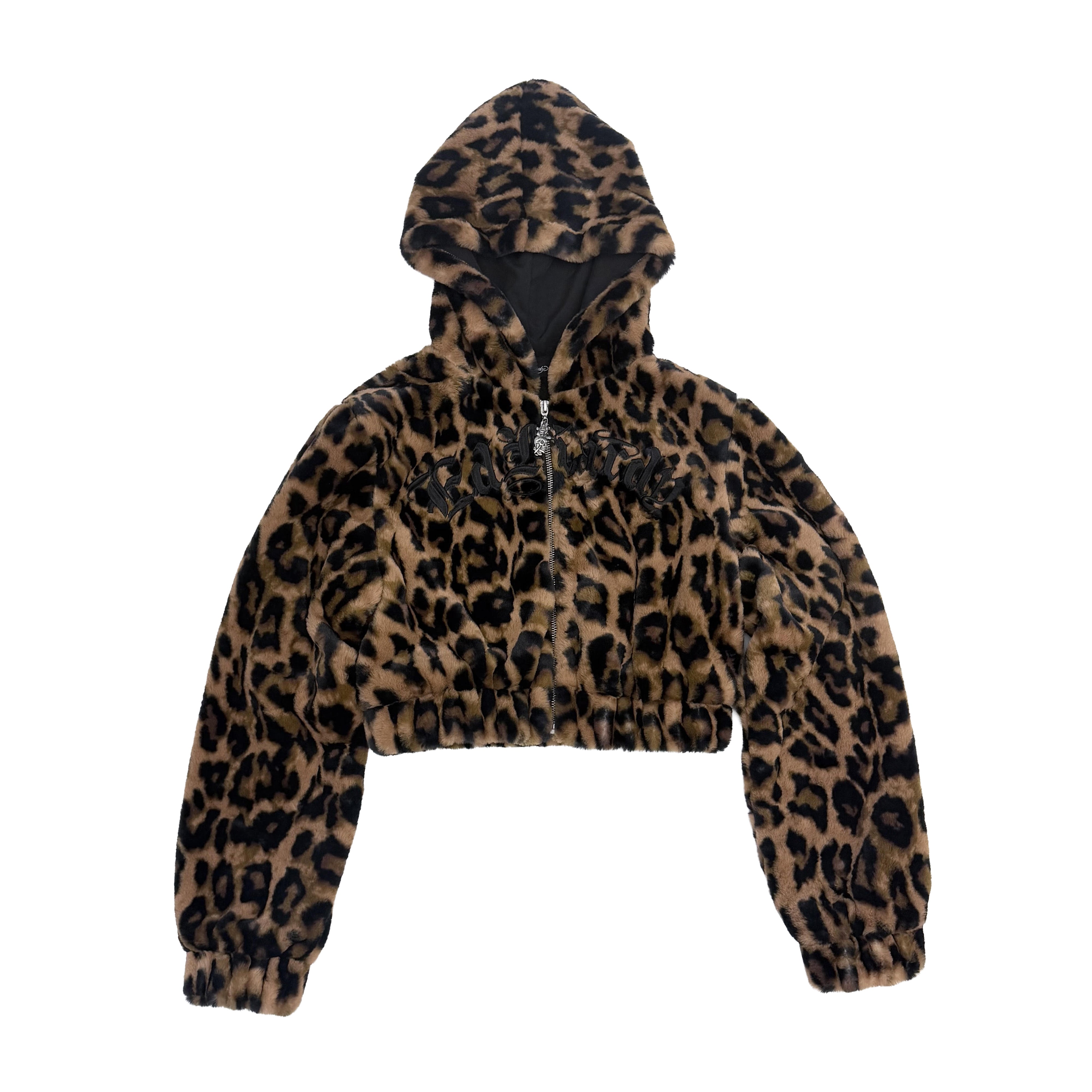 Sacred Heart Faux Fur Hooded Jacket