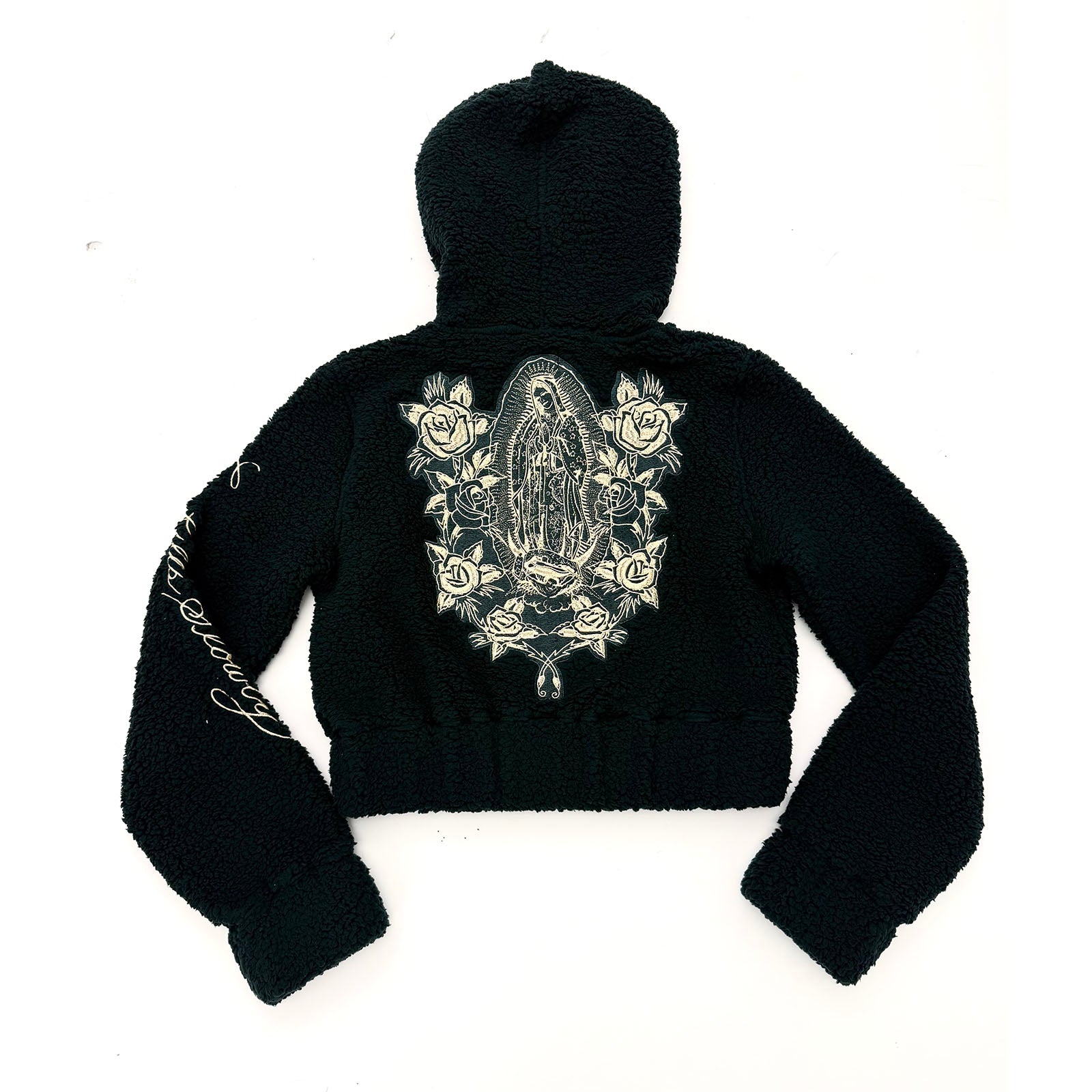 Mary Hooded Sherpa Zip Up Jacket