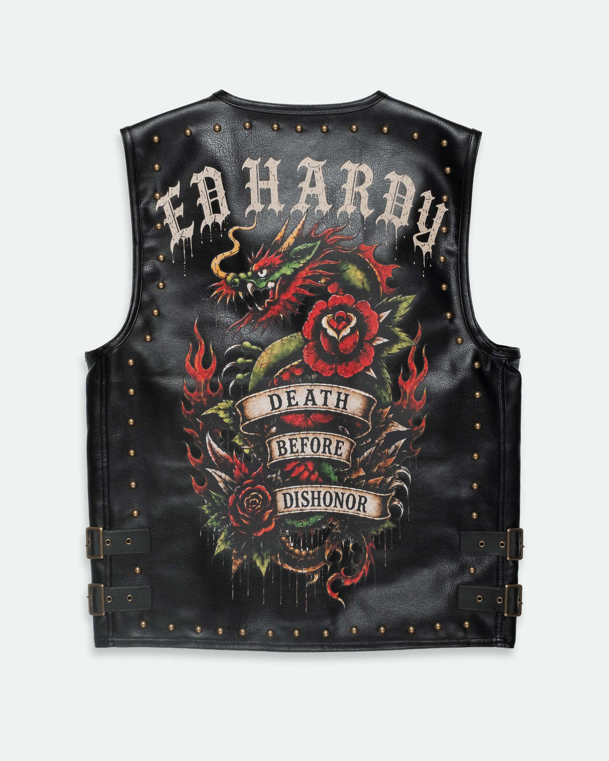 DBD Dragon Faux Leather Vest