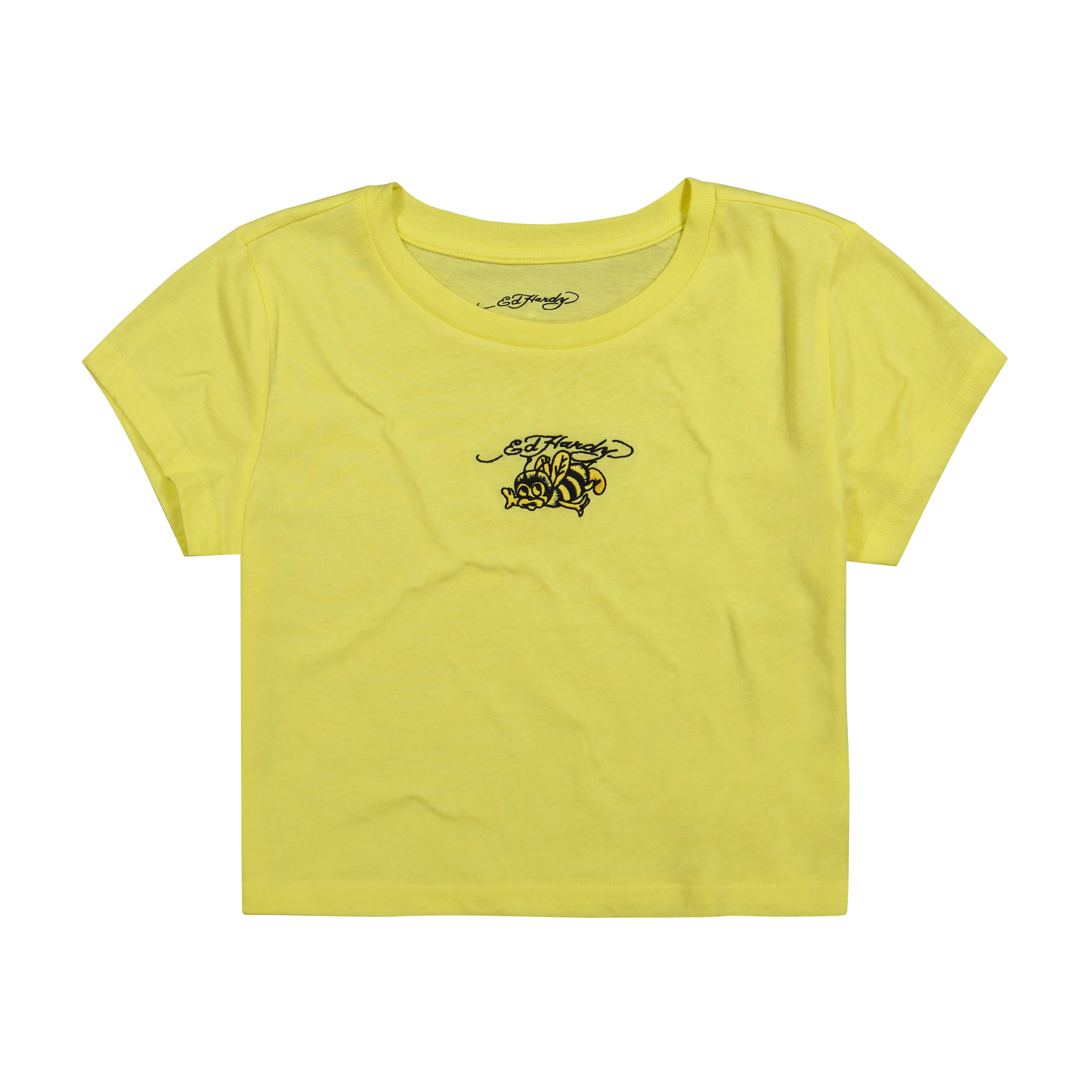 edhardyoriginals XS / LEMON Bumblebee Embroidered Baby Tee