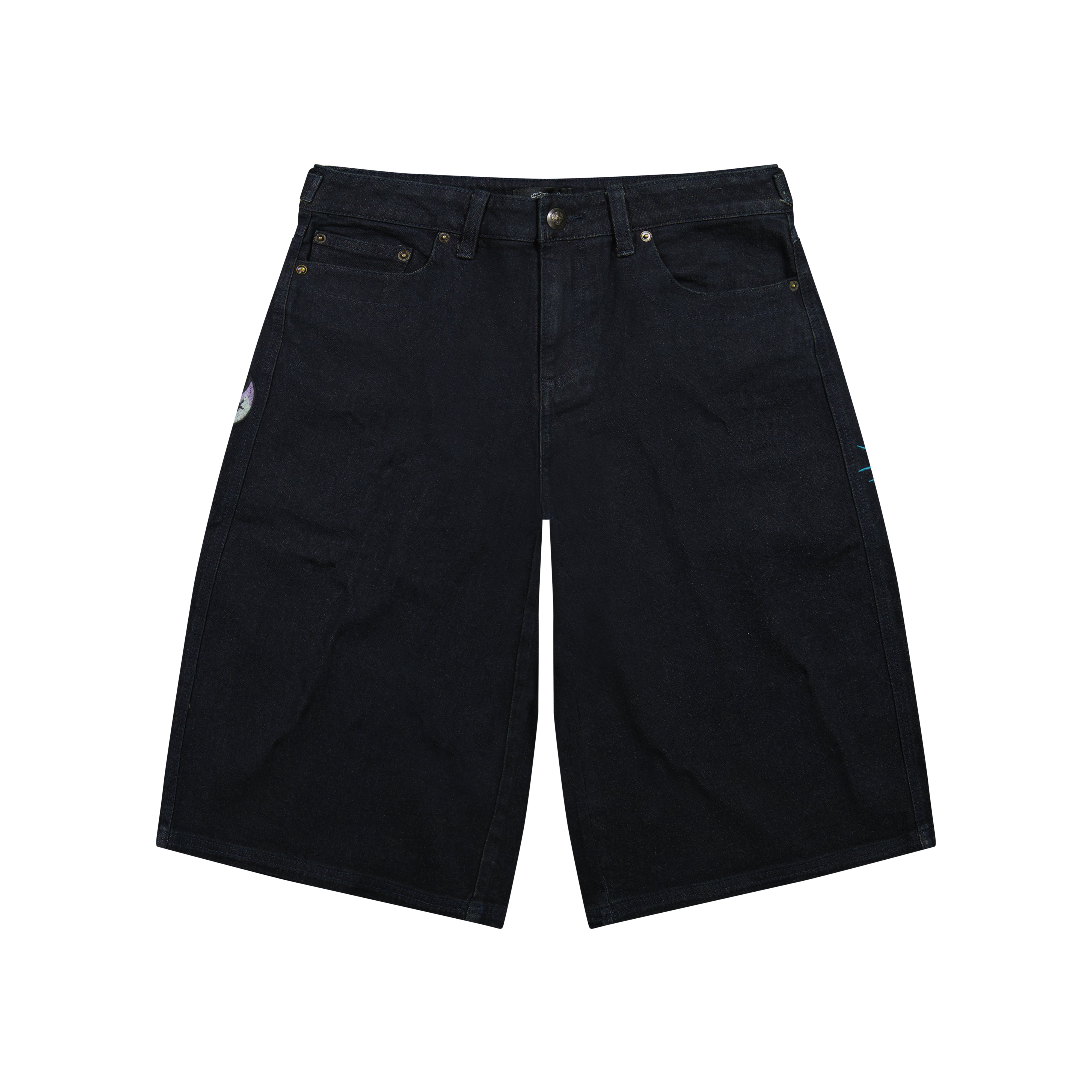 Panther Long Denim Shorts | Women's Y2K Shorts | Ed Hardy