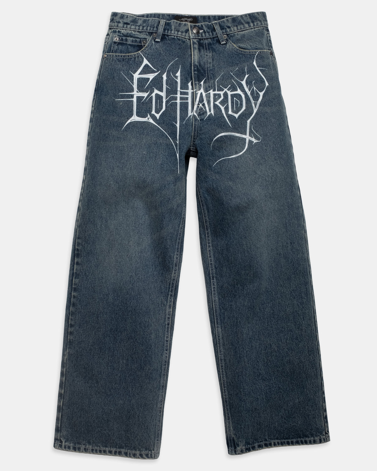 DRAGONS BAGGY WIDE LEG JEAN EMBROIDERED