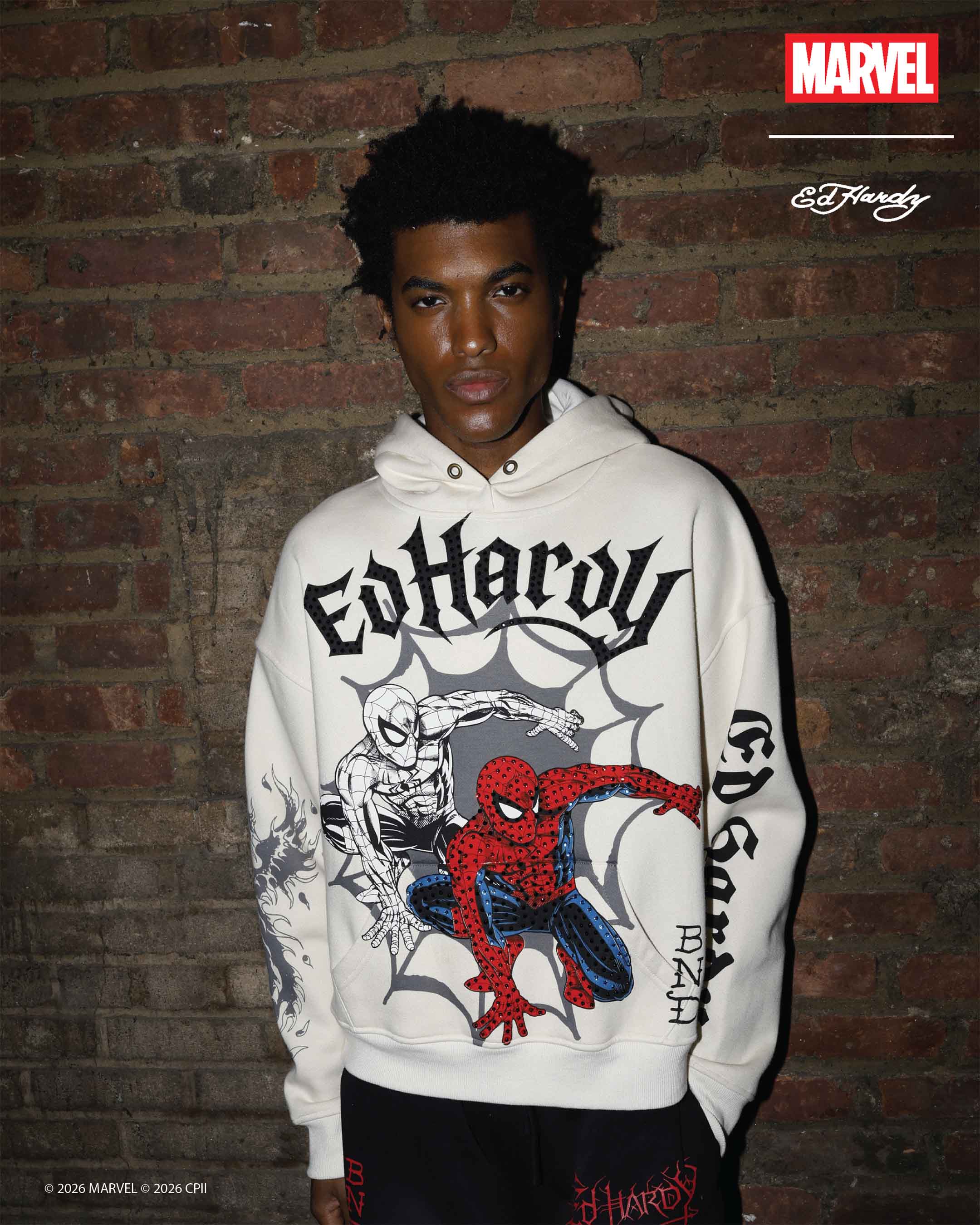 Spider-Man Triple SM Boxy Fleece Hoodie
