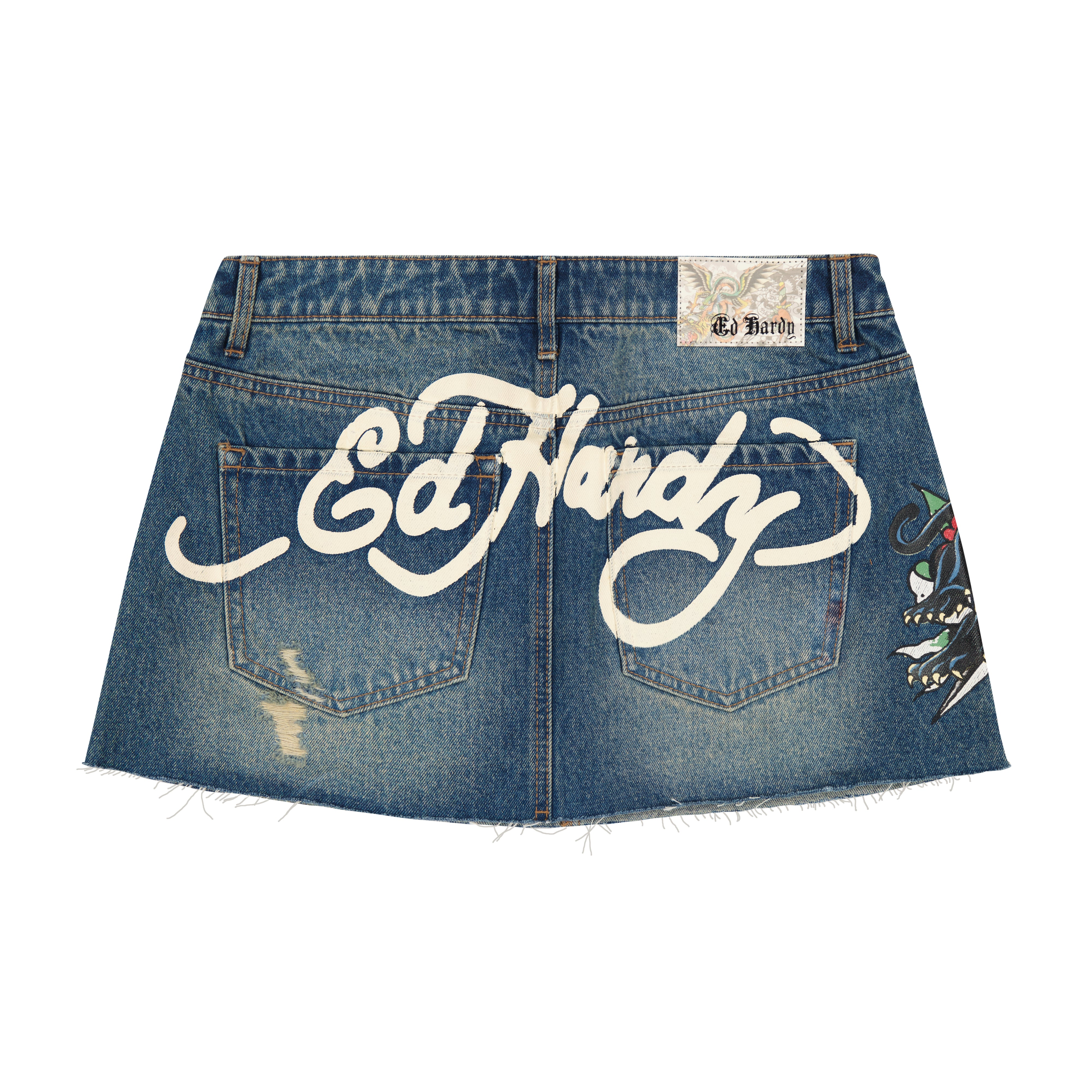 Ed Hardy ally short sleep set with tiger motif in mint blue and black |  McocongresShops