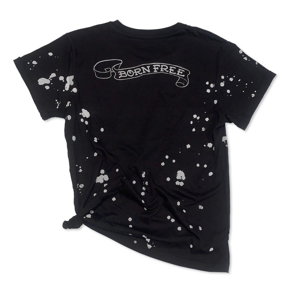 Bleach Tiger Head Side Tie Boyfriend Tee - edhardyoriginals